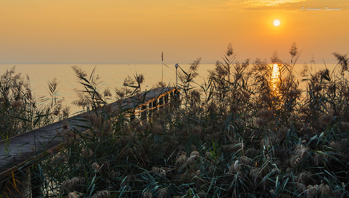 Sunset on lake Garda