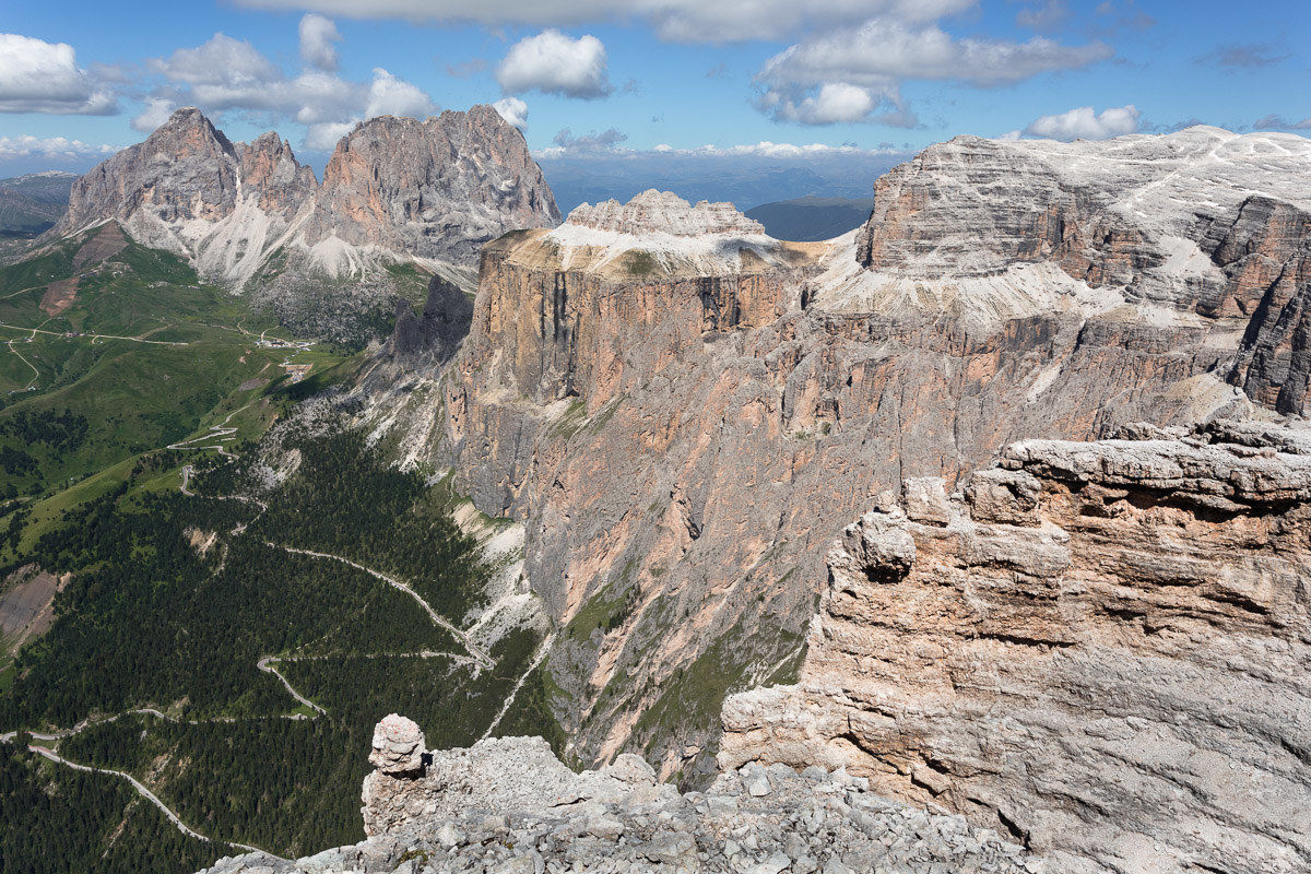 Panorama from "Pordoi" ...