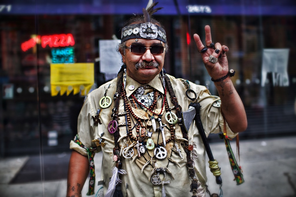 hippy Indian shaman