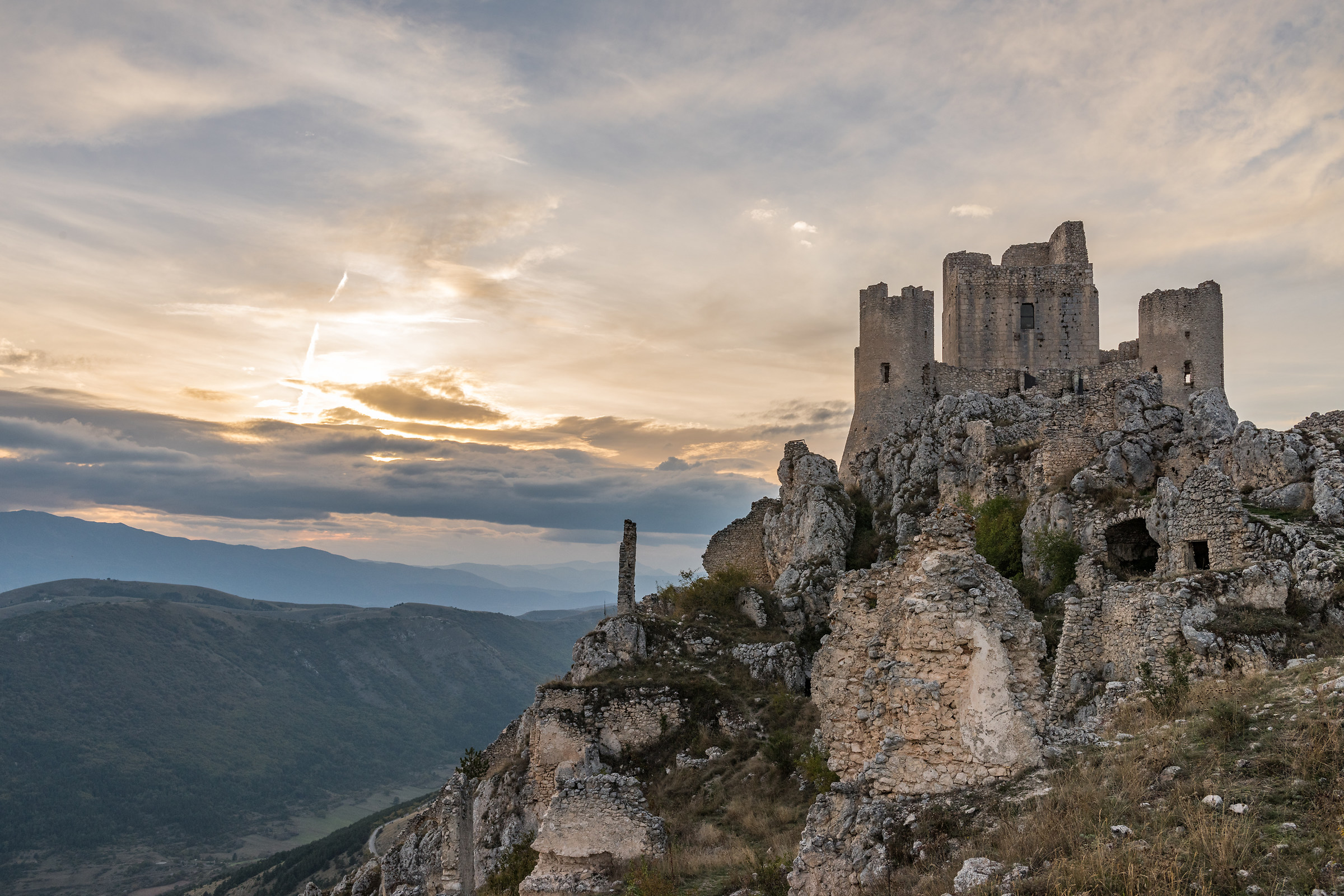 Rocca Calascio al tramonto