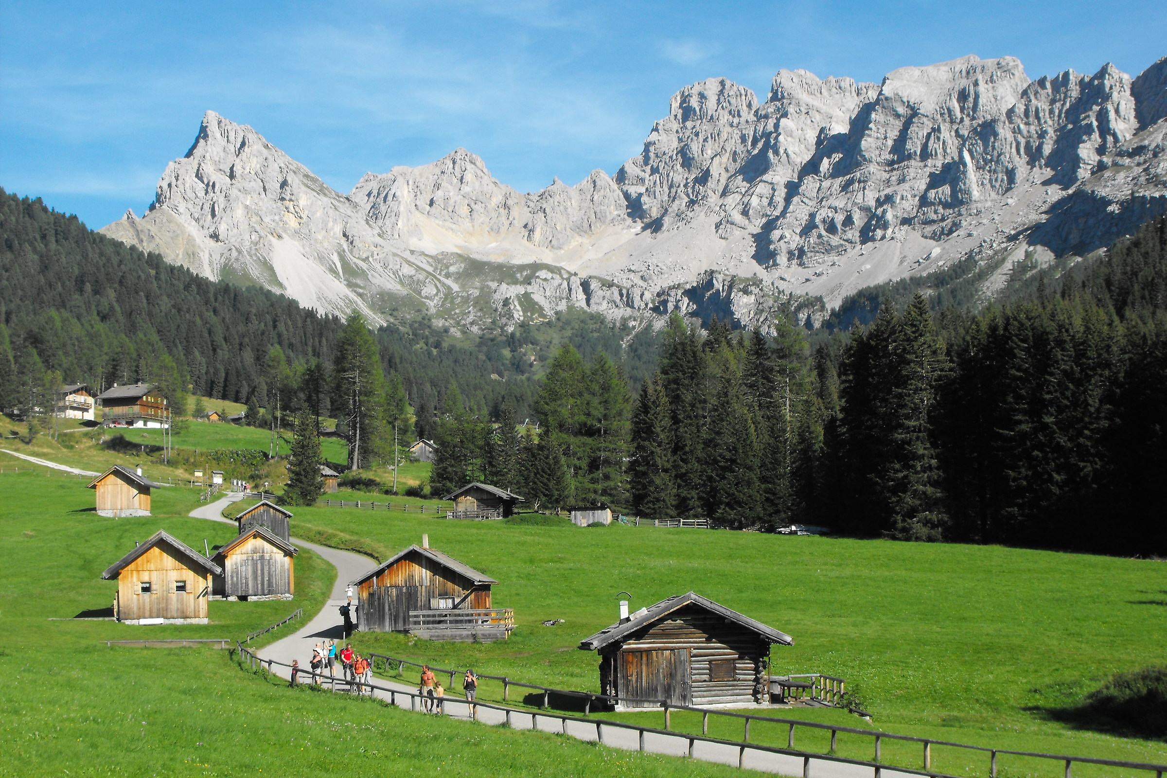 The Valley of St. Nicholas, in the background the Col Ombert