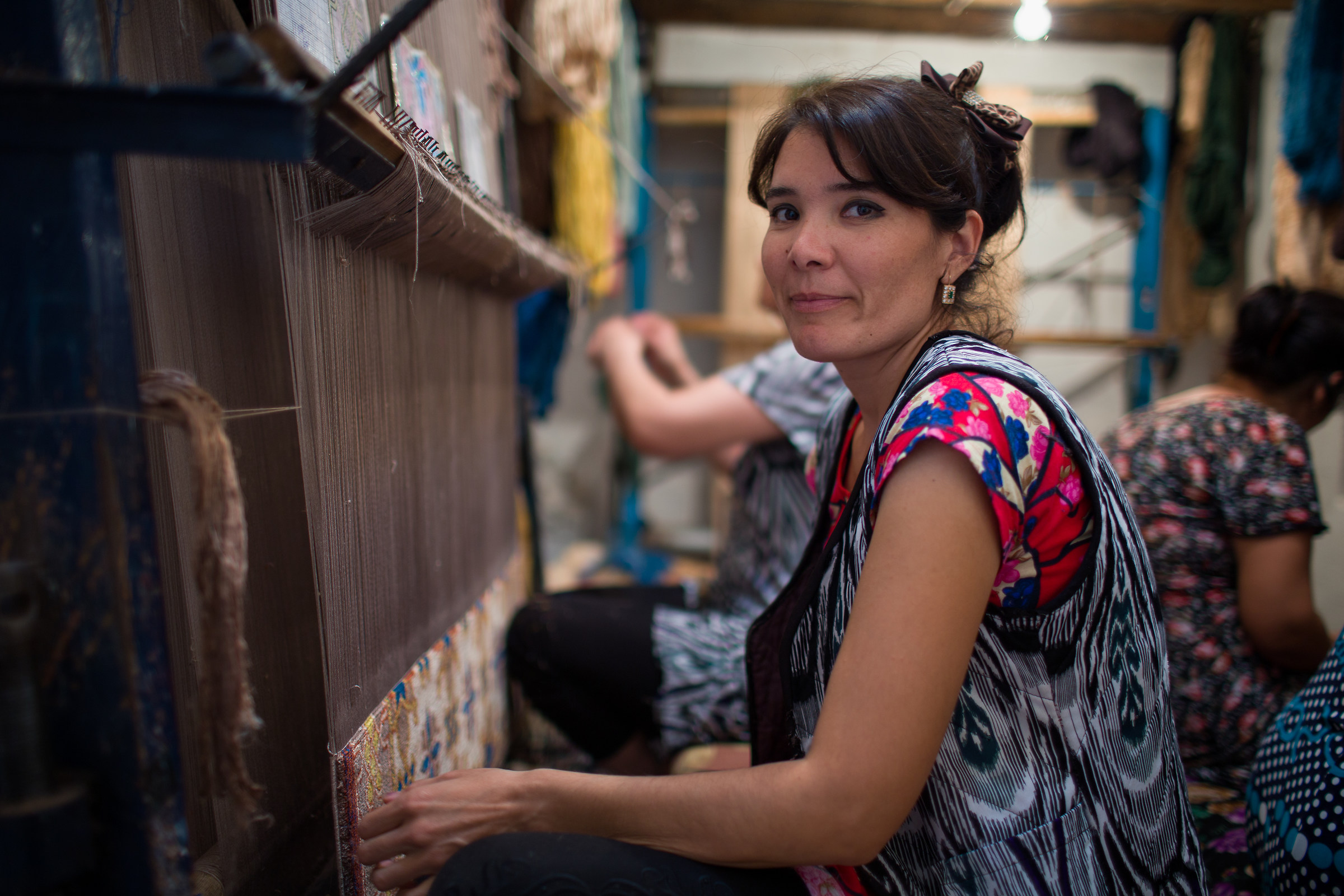 La tessitrice di tappeti di seta - Khiva