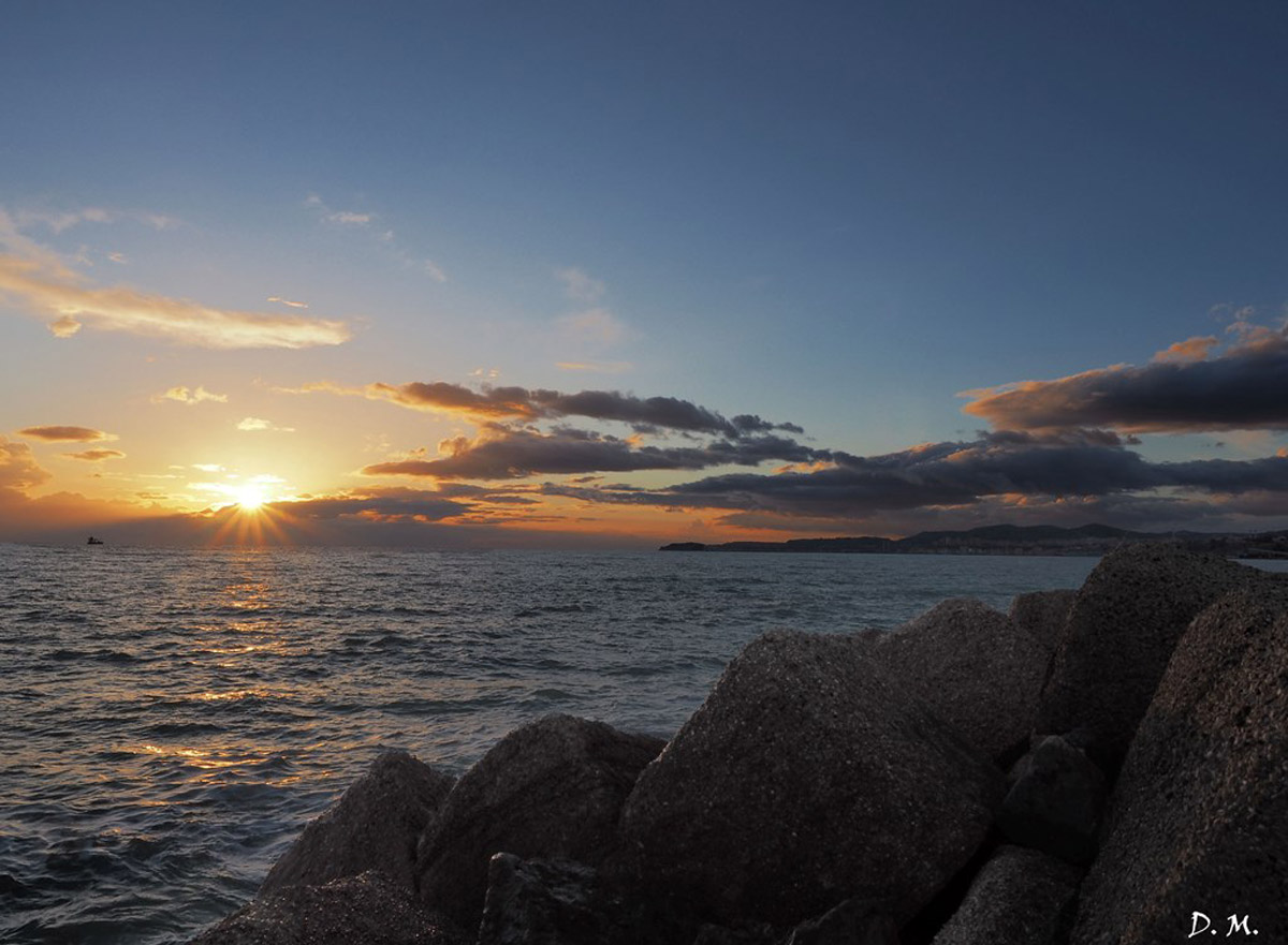 The last few minutes of light