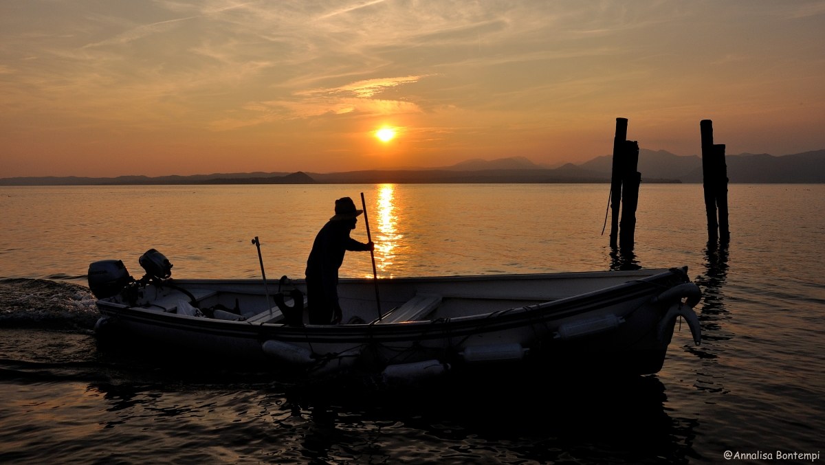 attraverso il tramonto