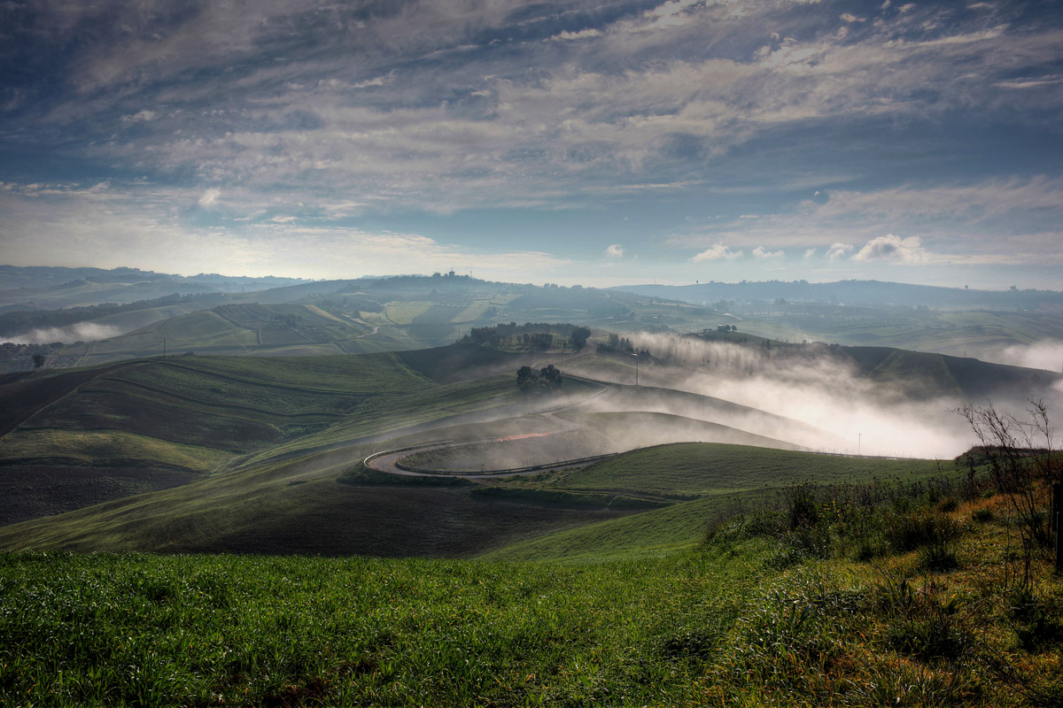 Morning fog in the valley