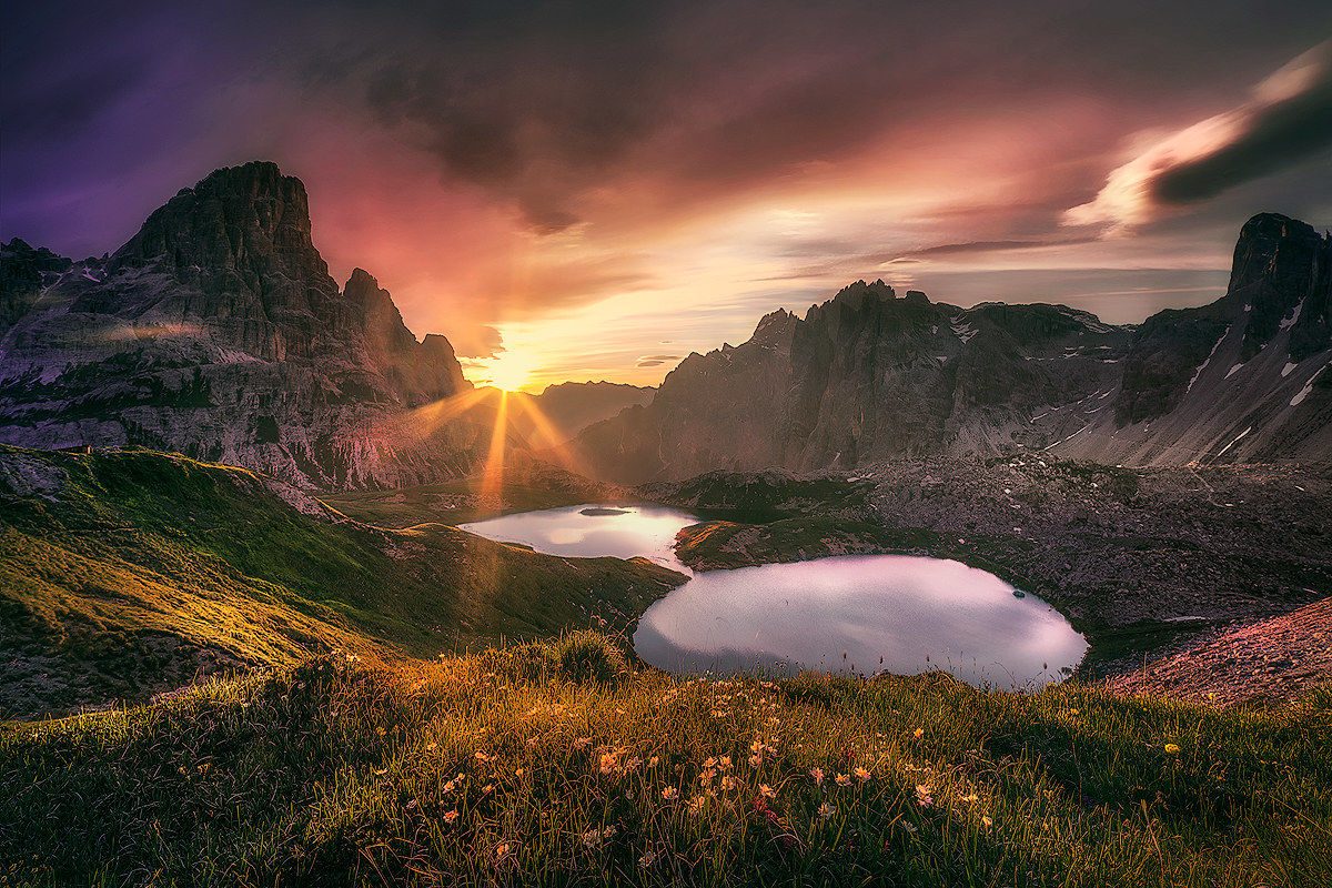 Sunrise at Three Peaks