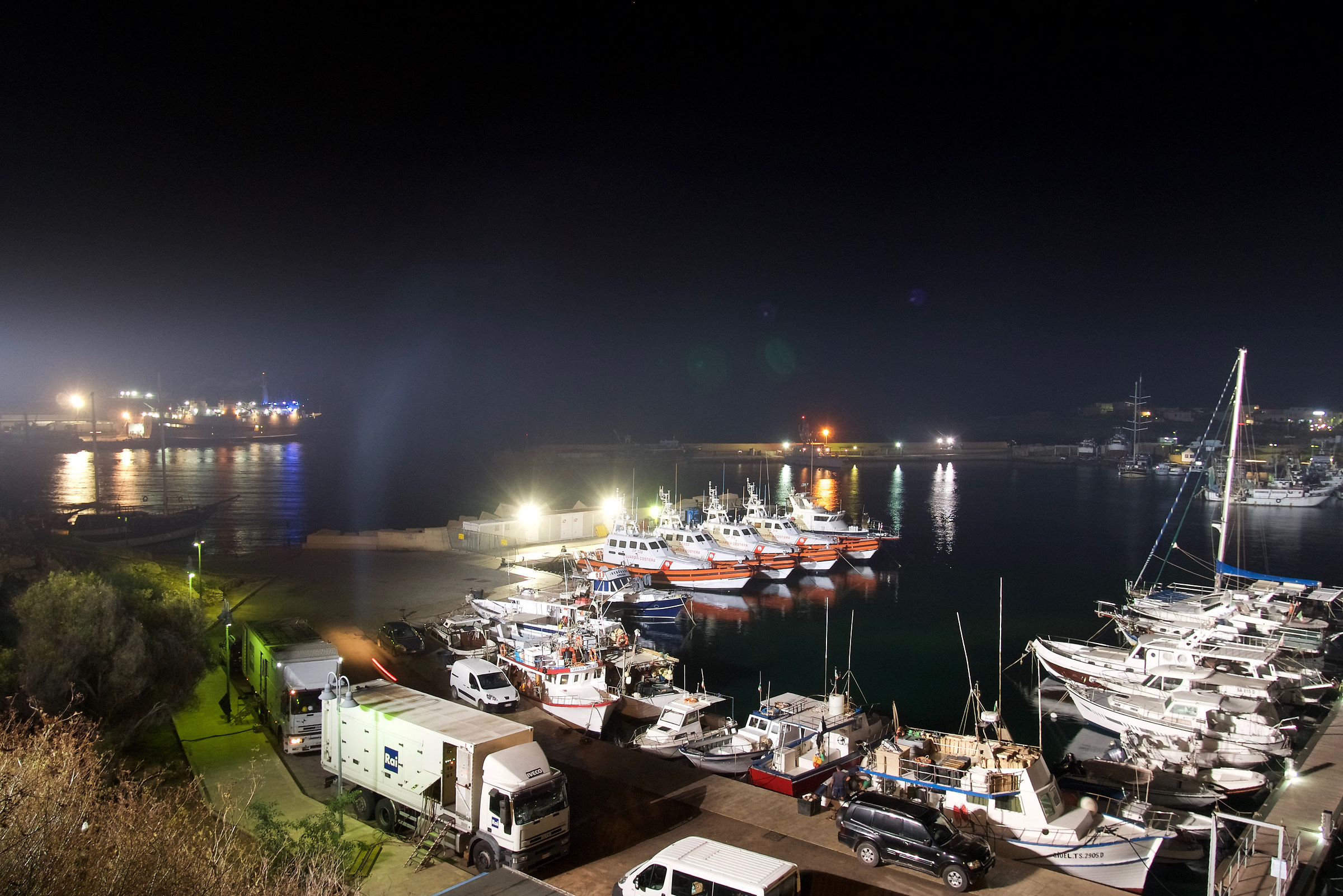 Il porto nuovo dell'isola di Lampedusa