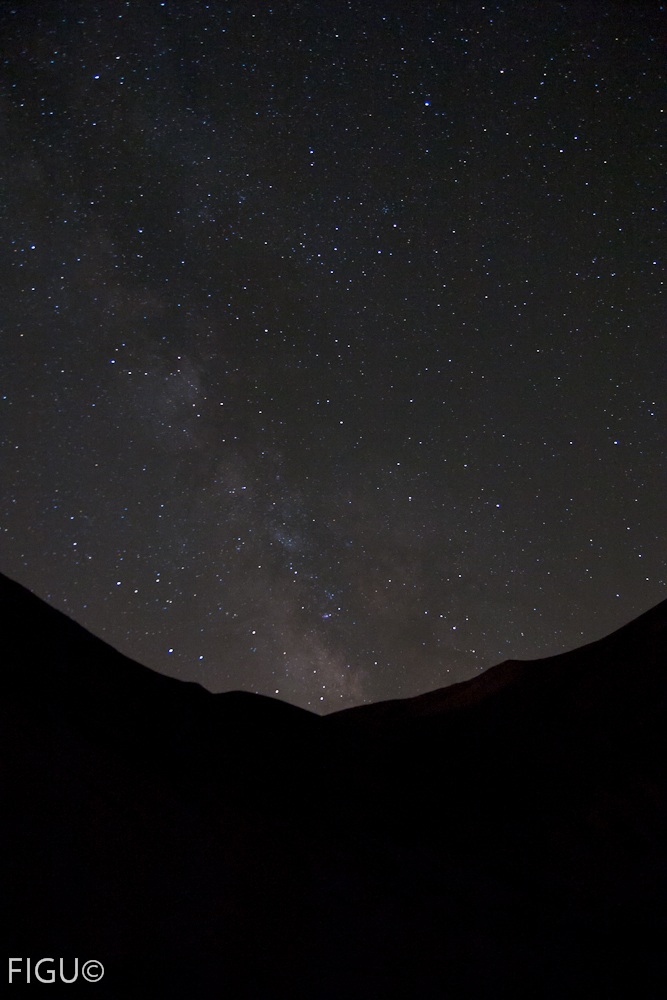 Via lattea dalla Valle di Pilato