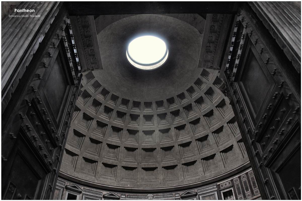 entrando al Pantheon..