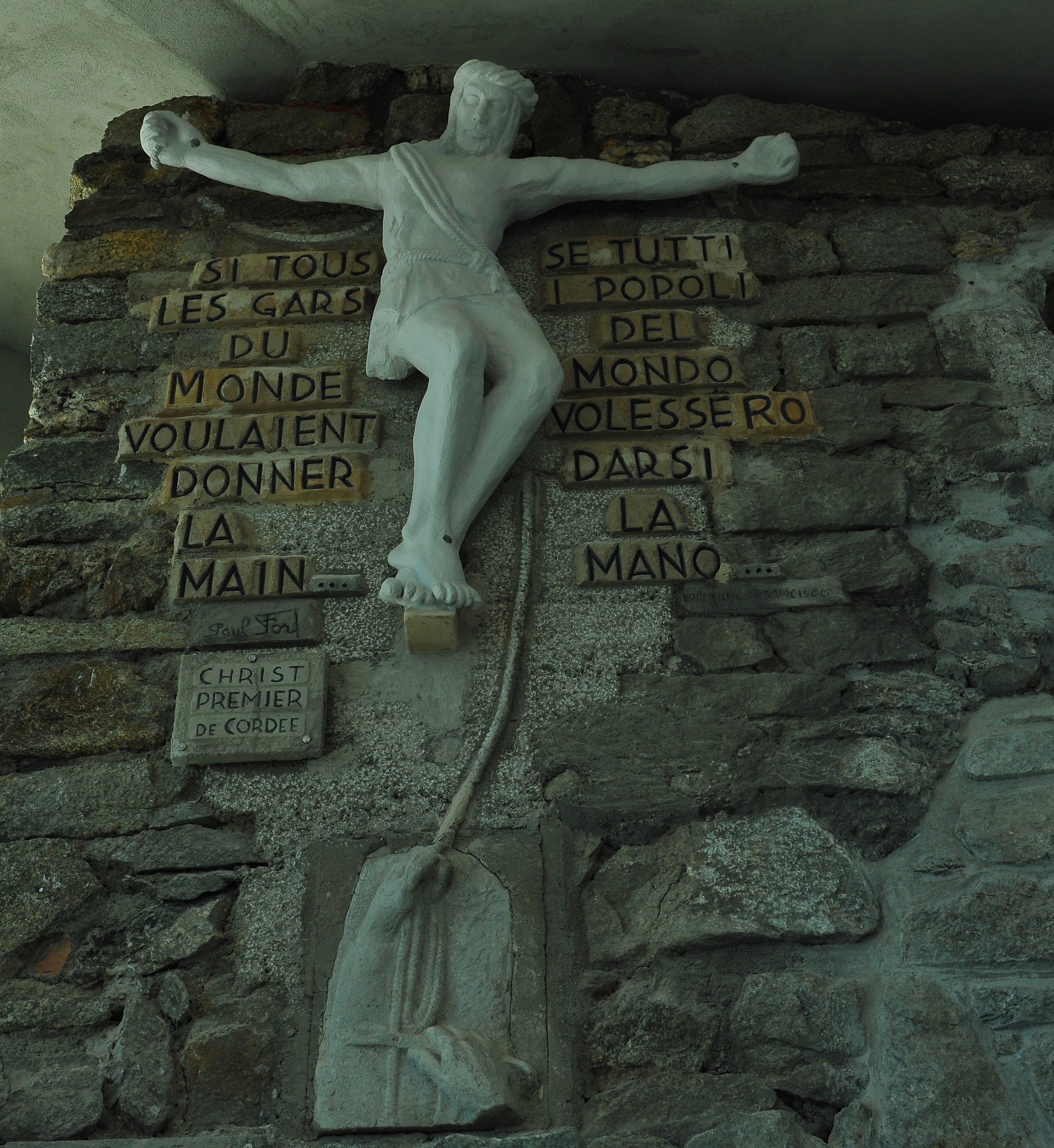 Christ first climber ...