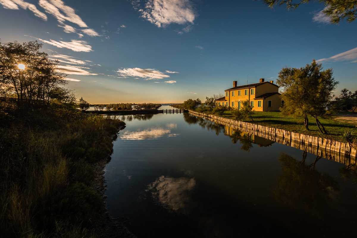 The warm October sun