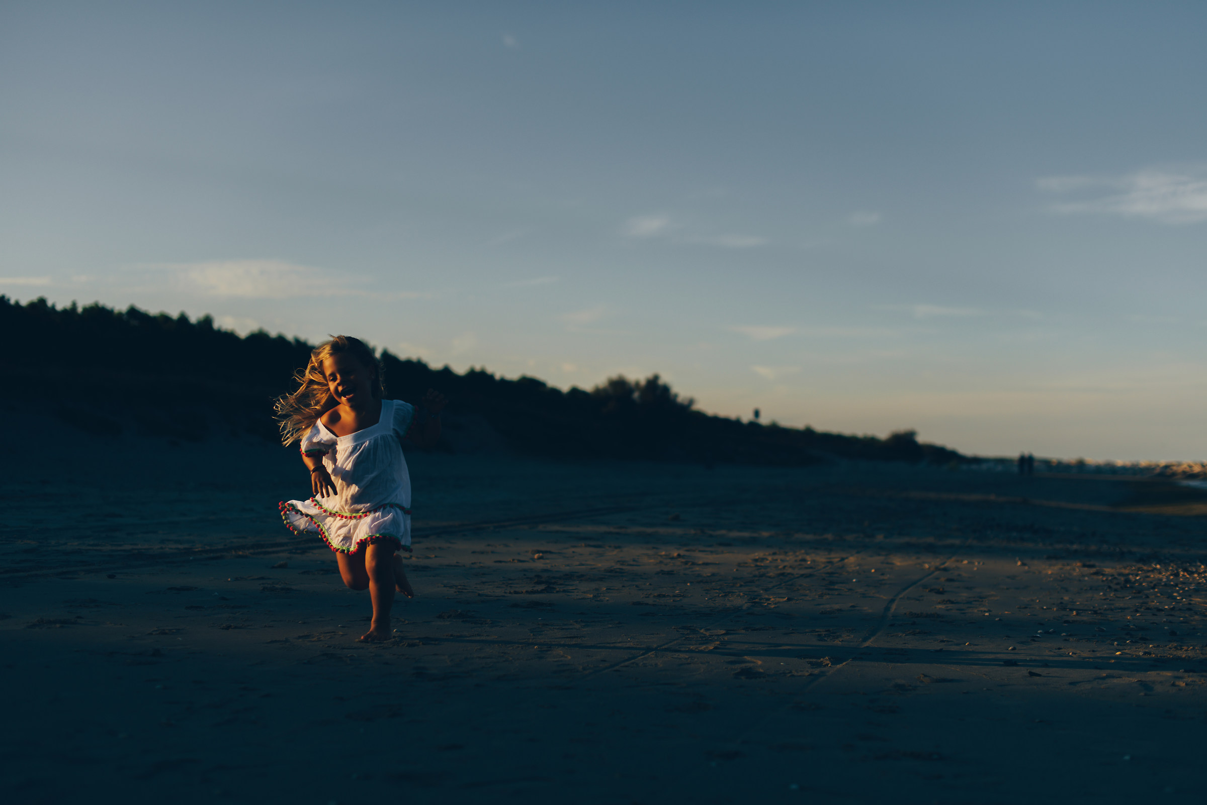 carefree in the last rays of light ..