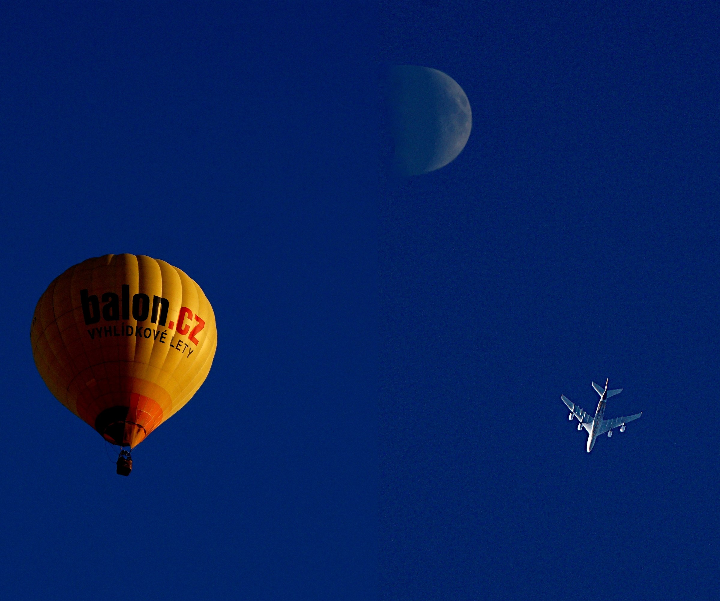Late afternoon above our house