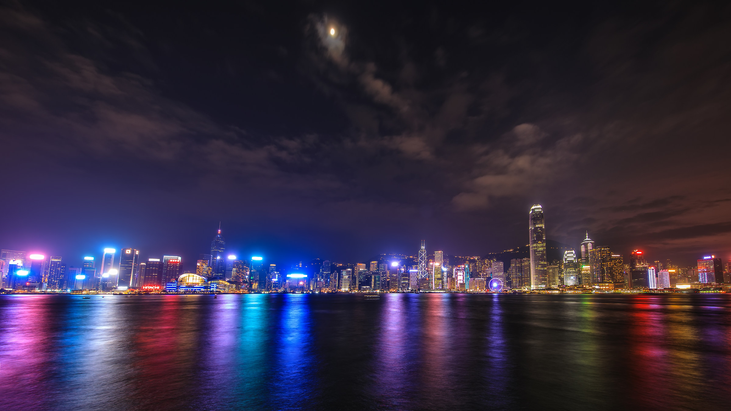 Hong Kong night skyline