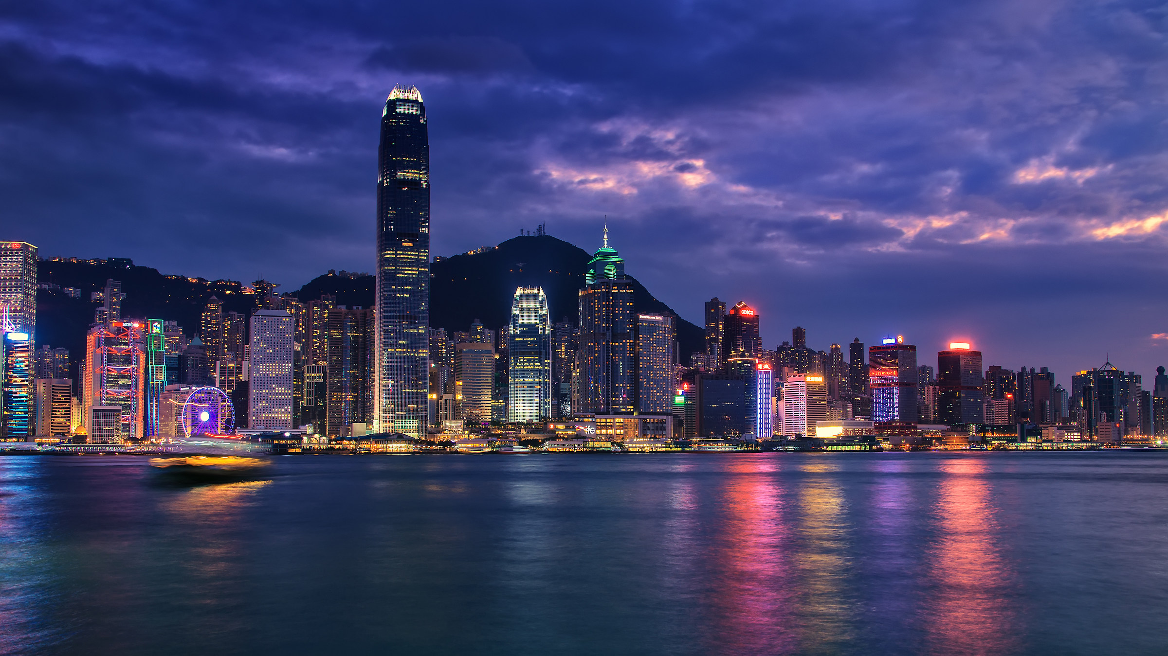 Hong Kong Skyline blue hours