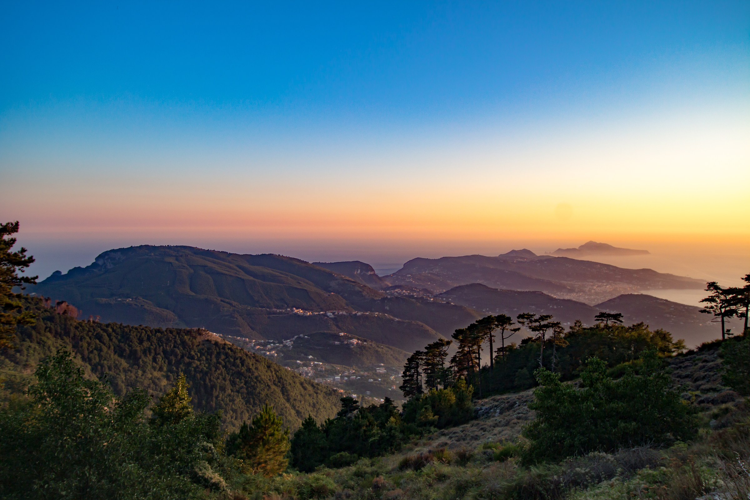 Penisola Sorrentina vista dal monte Faito