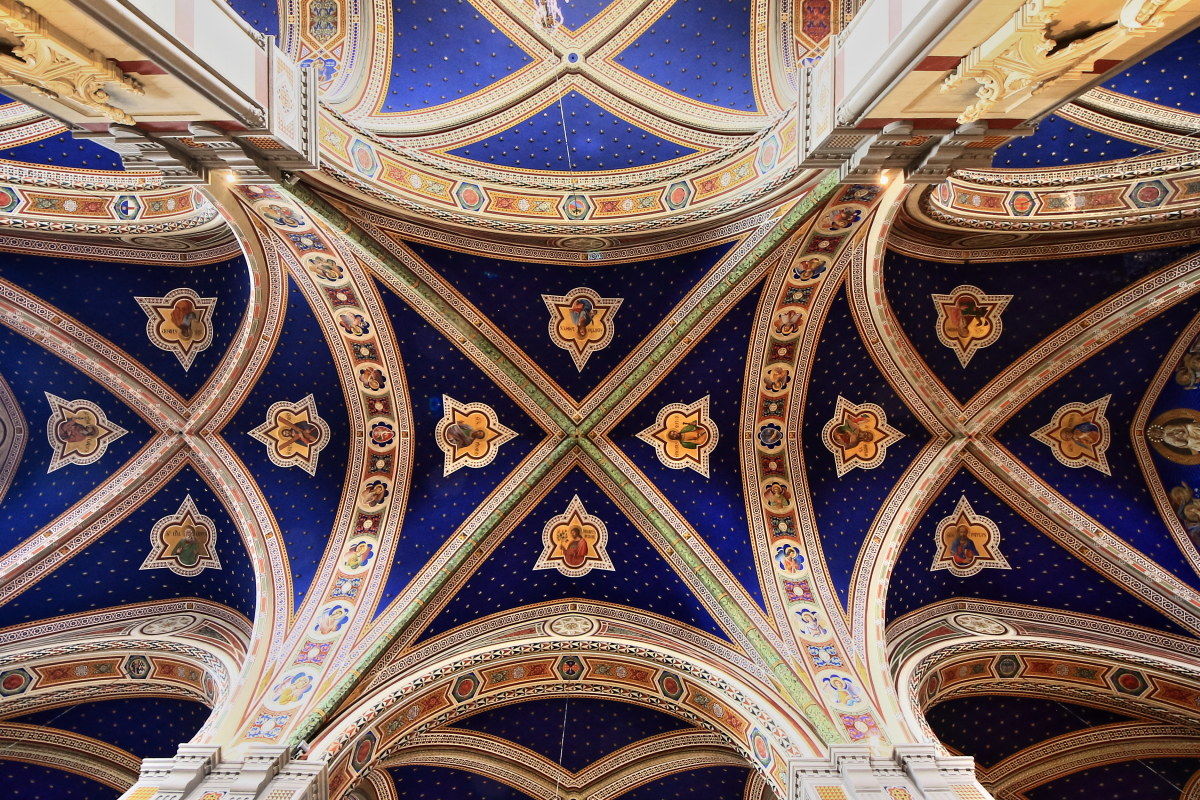Church of St. Margaret (ceiling) - Cortona
