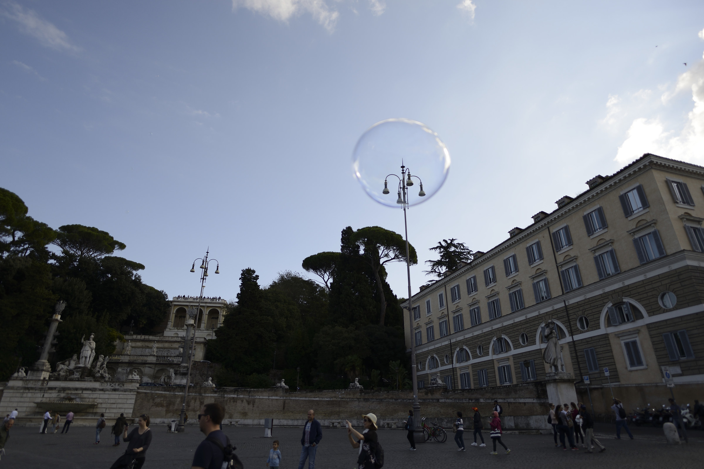Bubbles in Piazza