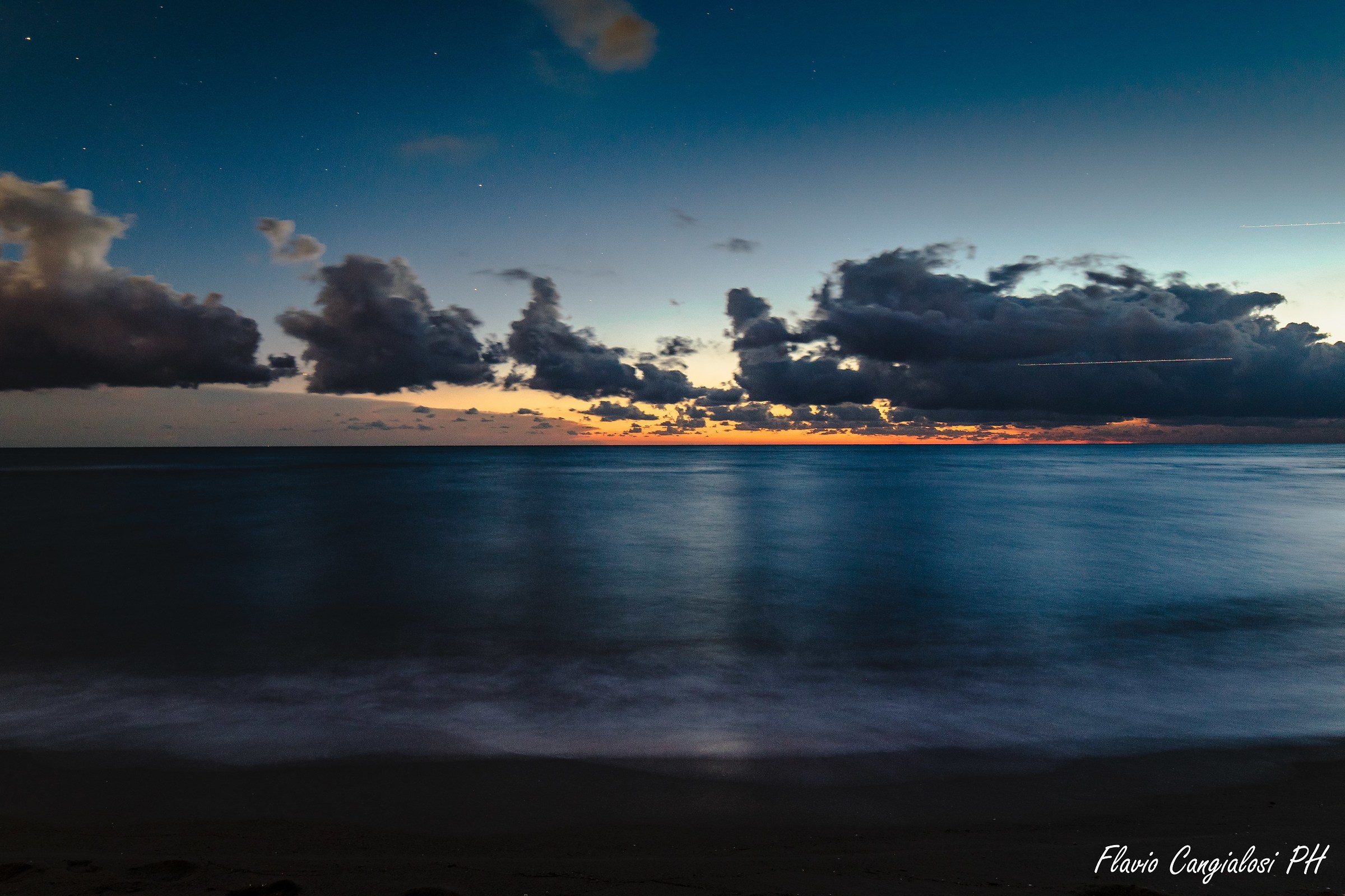 Sea at sunset forwarded