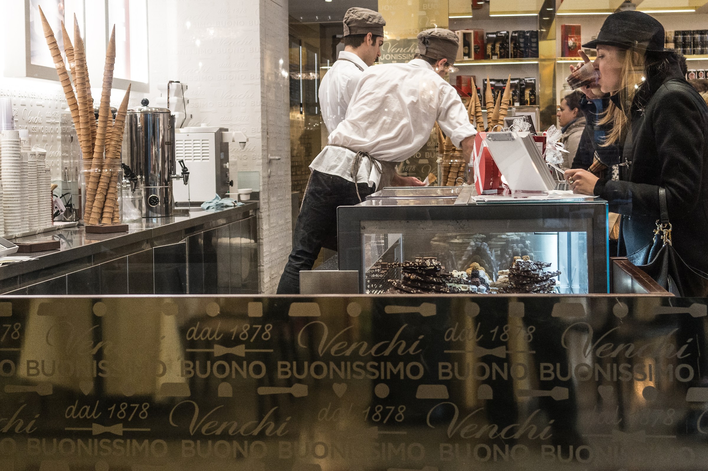 Chocolate shop in Milan