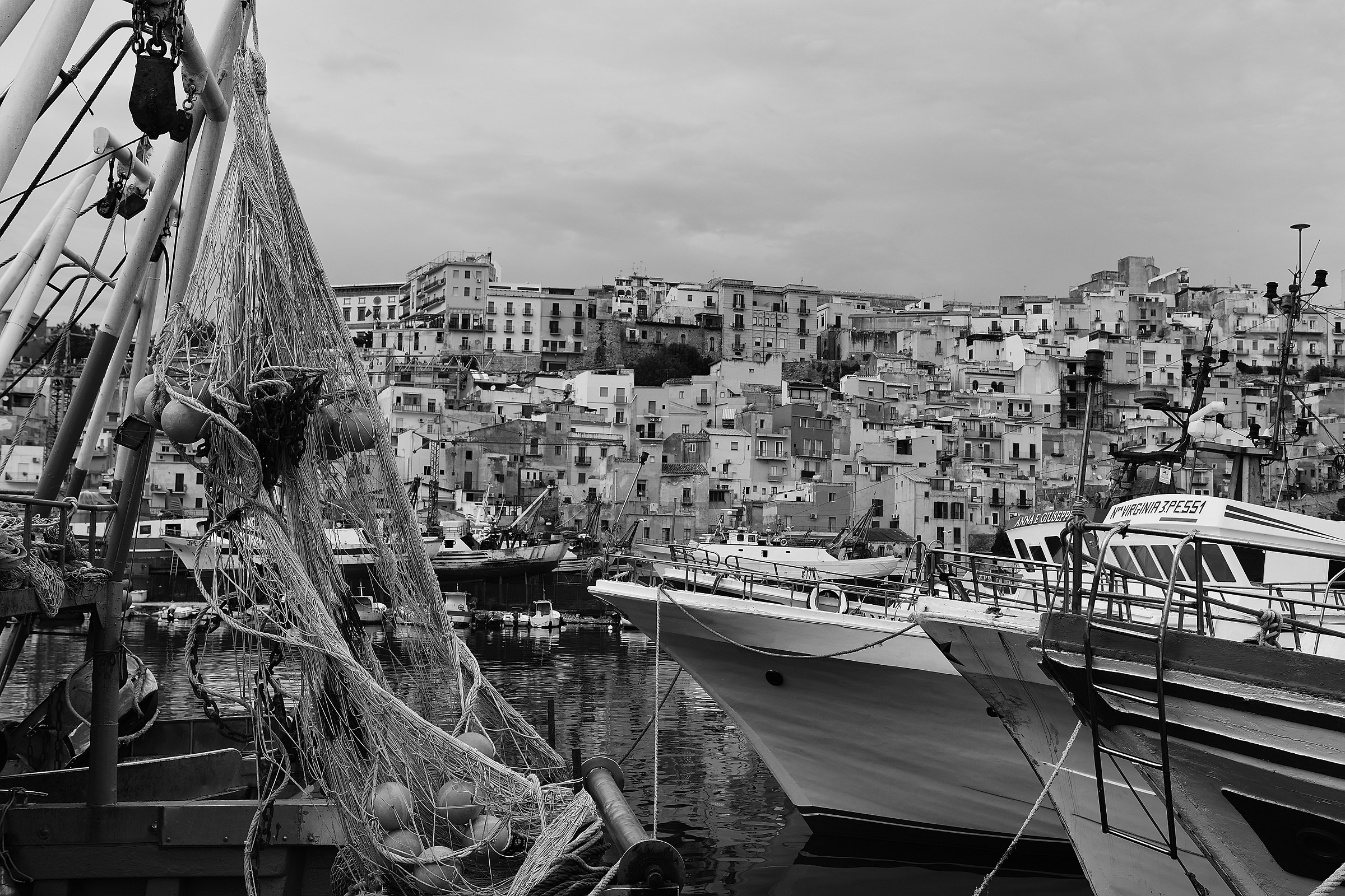 Sciacca between nets and fishing boats - Sciacca 2016