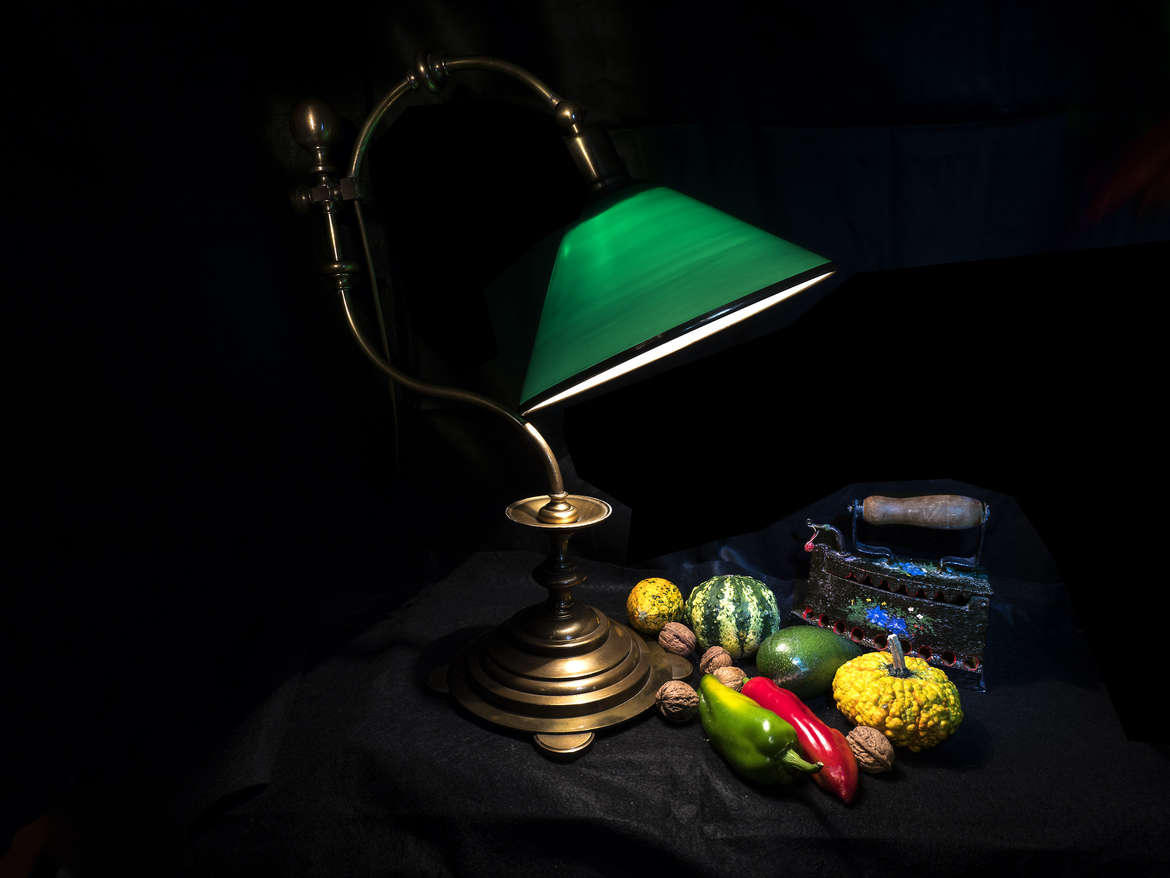 Lampada con zucche e...