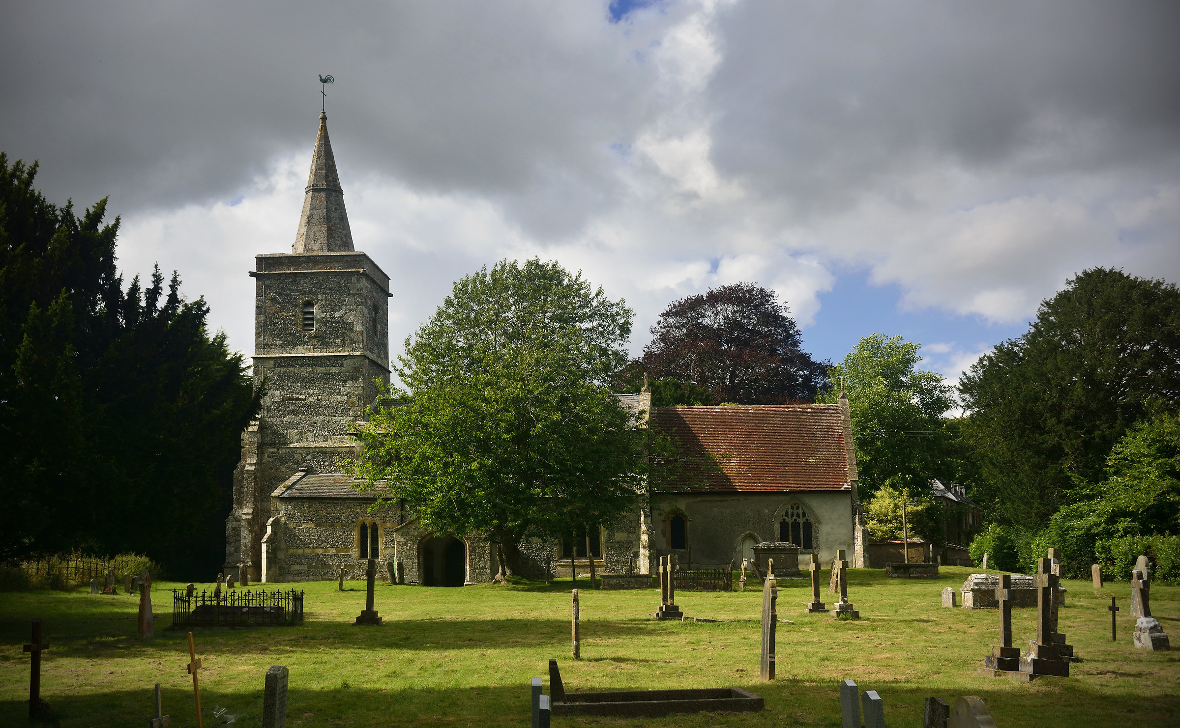 Chiesa Fittleton prima della tempesta