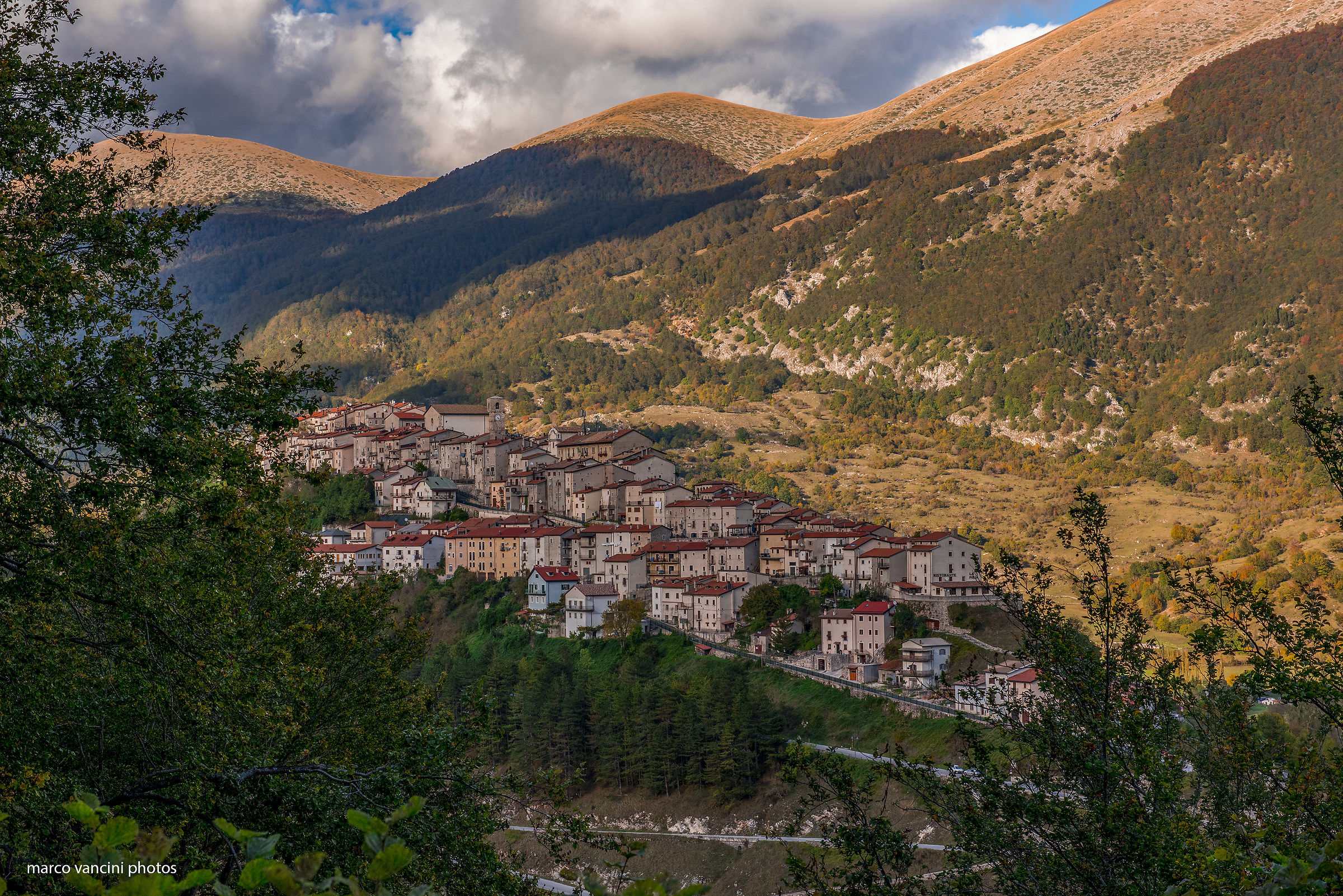 The village in the greenery