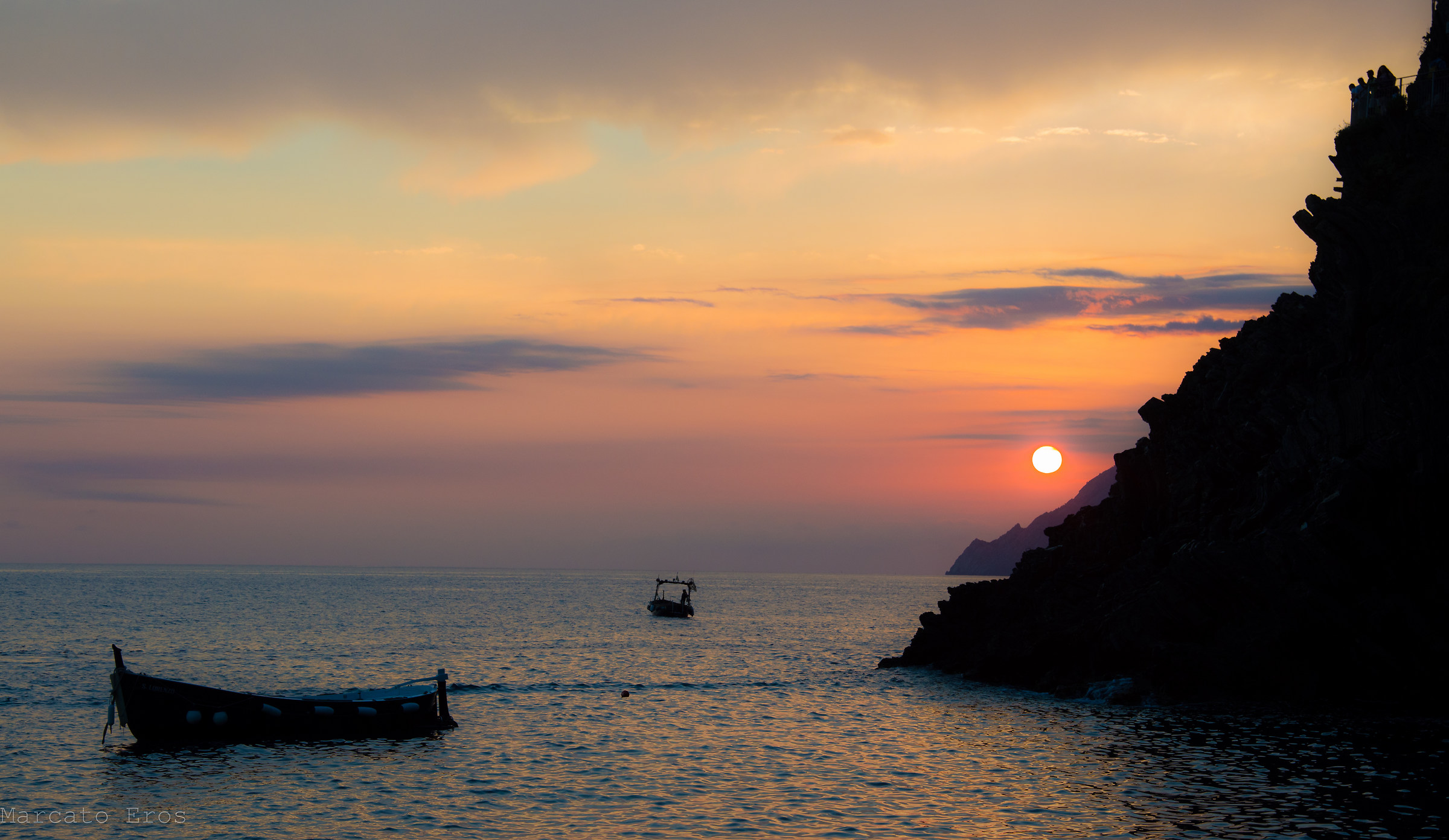Sunset in Manarola