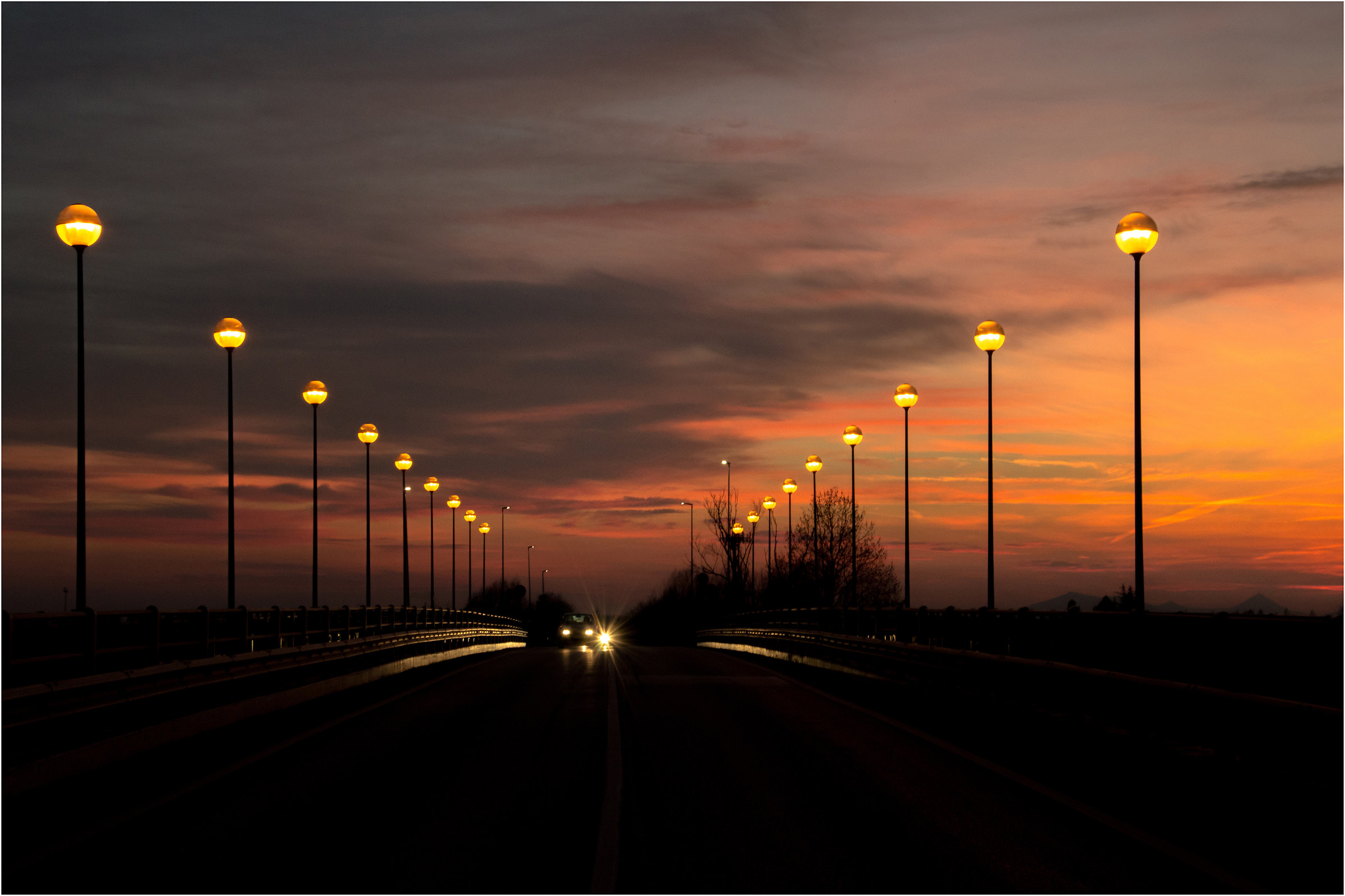 Sunset on the Bridge