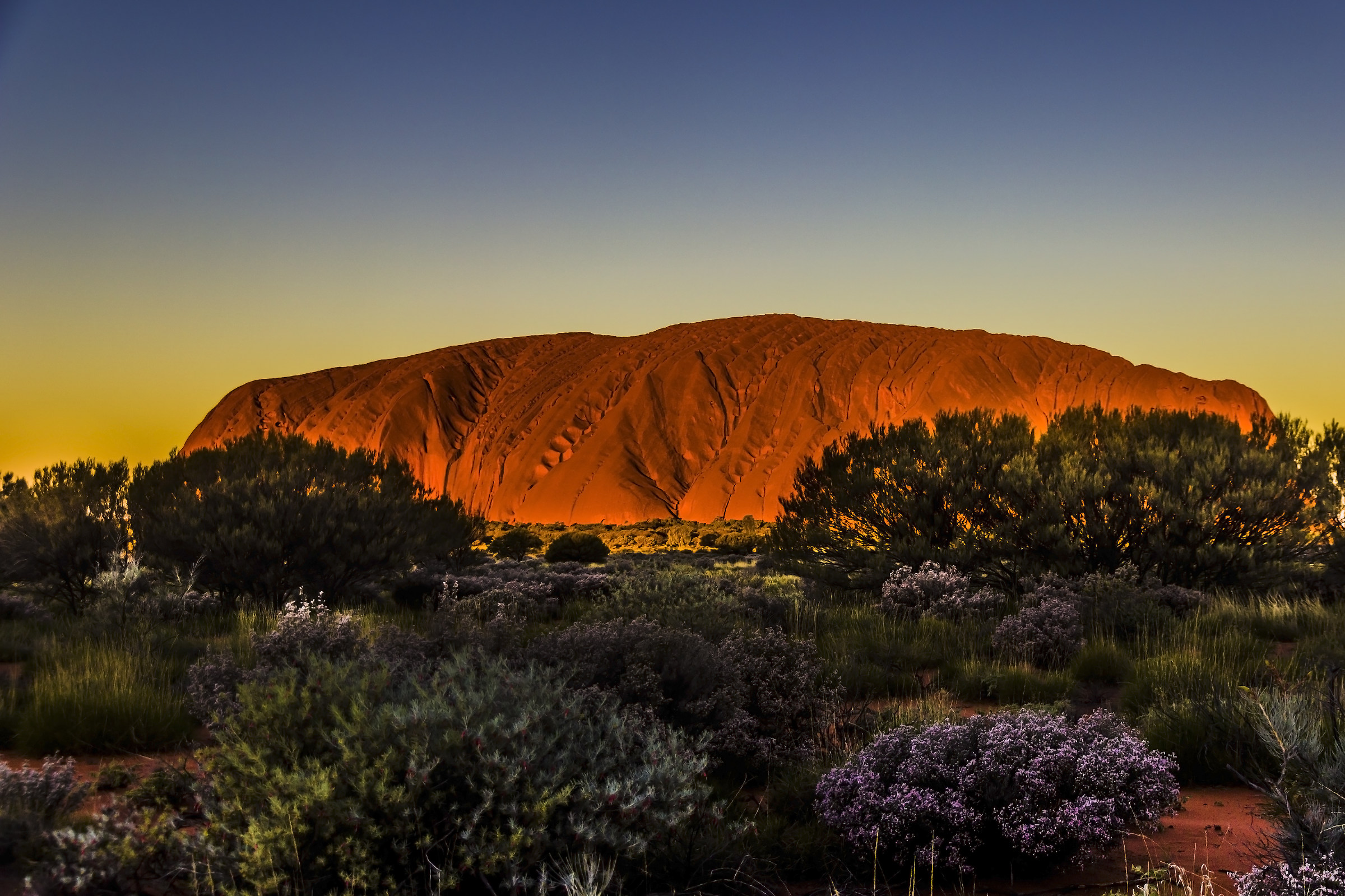 The magical sunset at Uluru