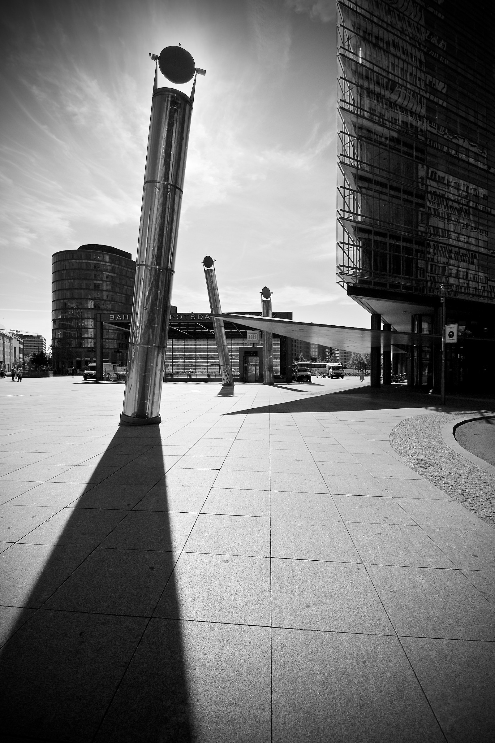 Berlino 2016: Potsdamer Platz in controluce
