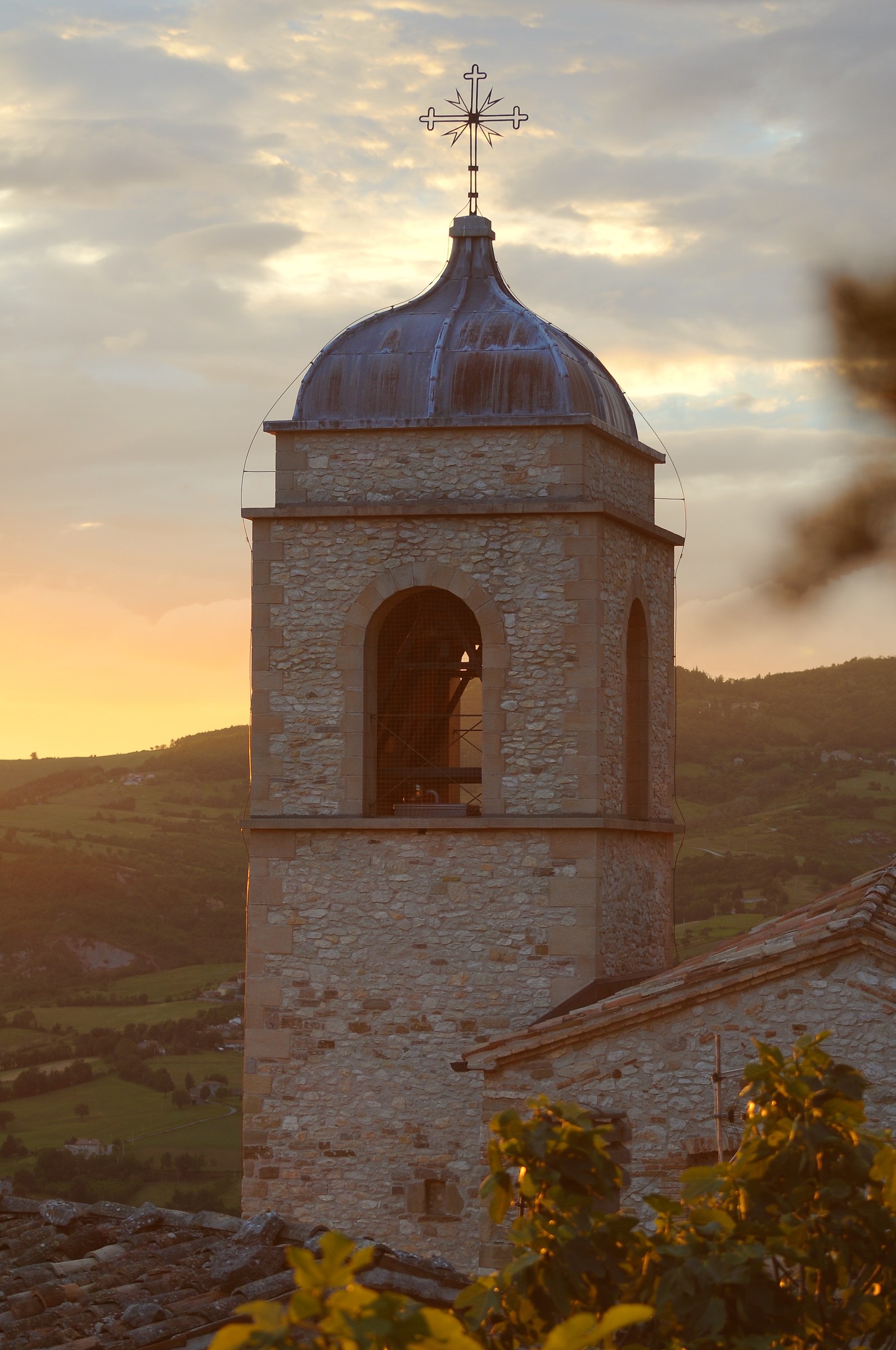 Pennabilli at sunset