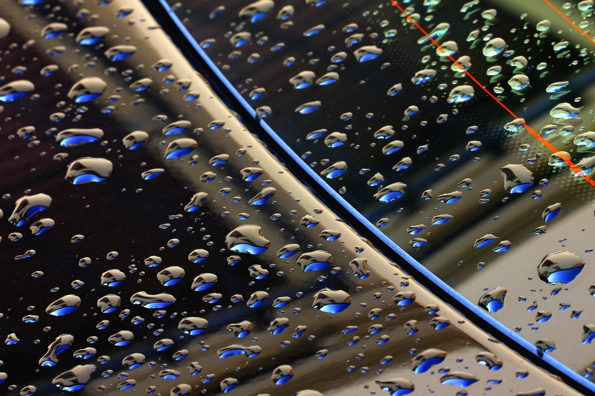 Rain on window