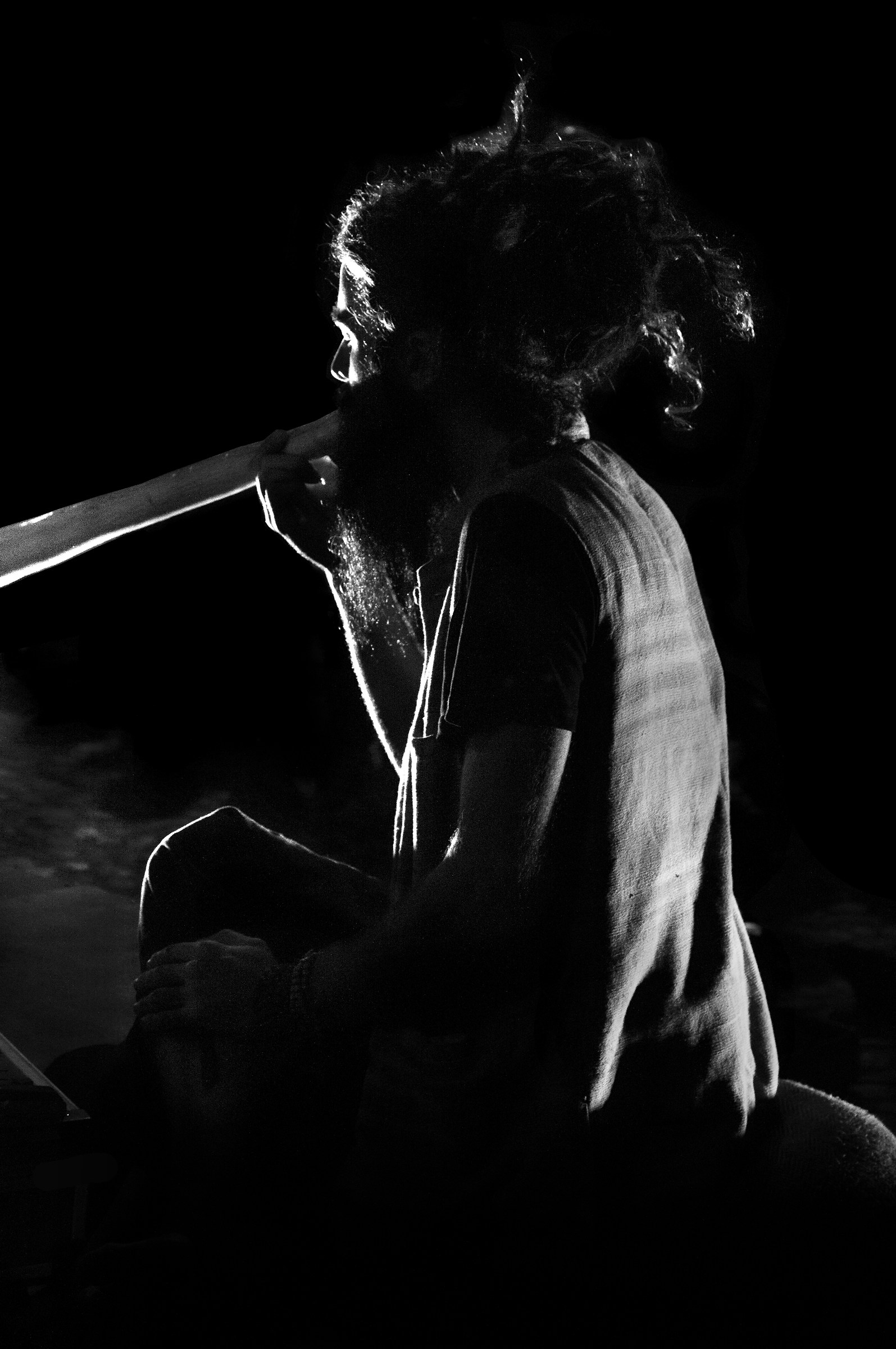 Suonatore di Didjeridoo