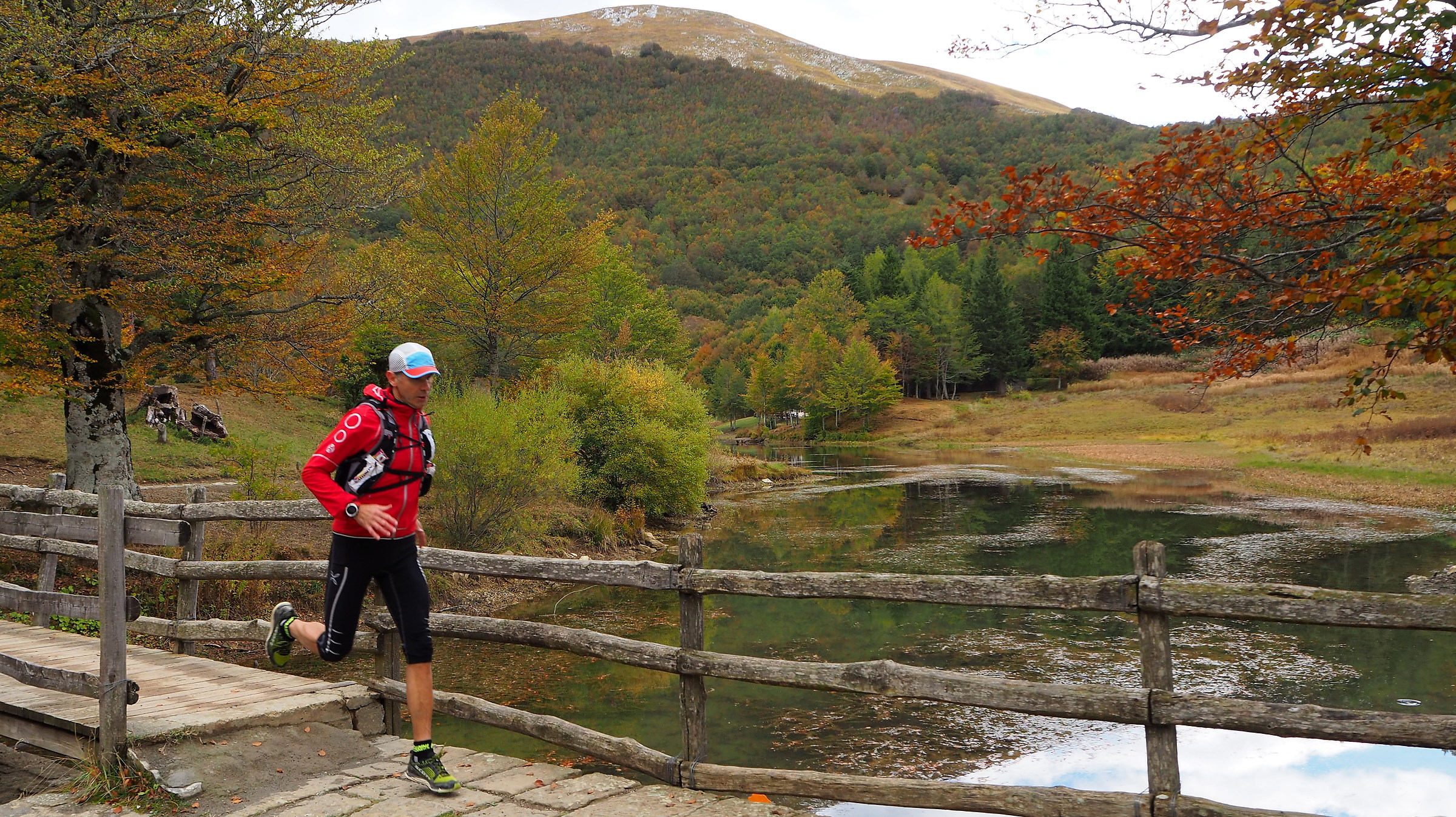 in allenamento Trail al Ventasso