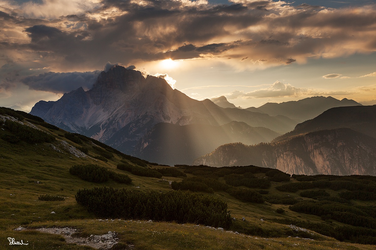 Tramonto sulla Croda Rossa d'Ampezzo