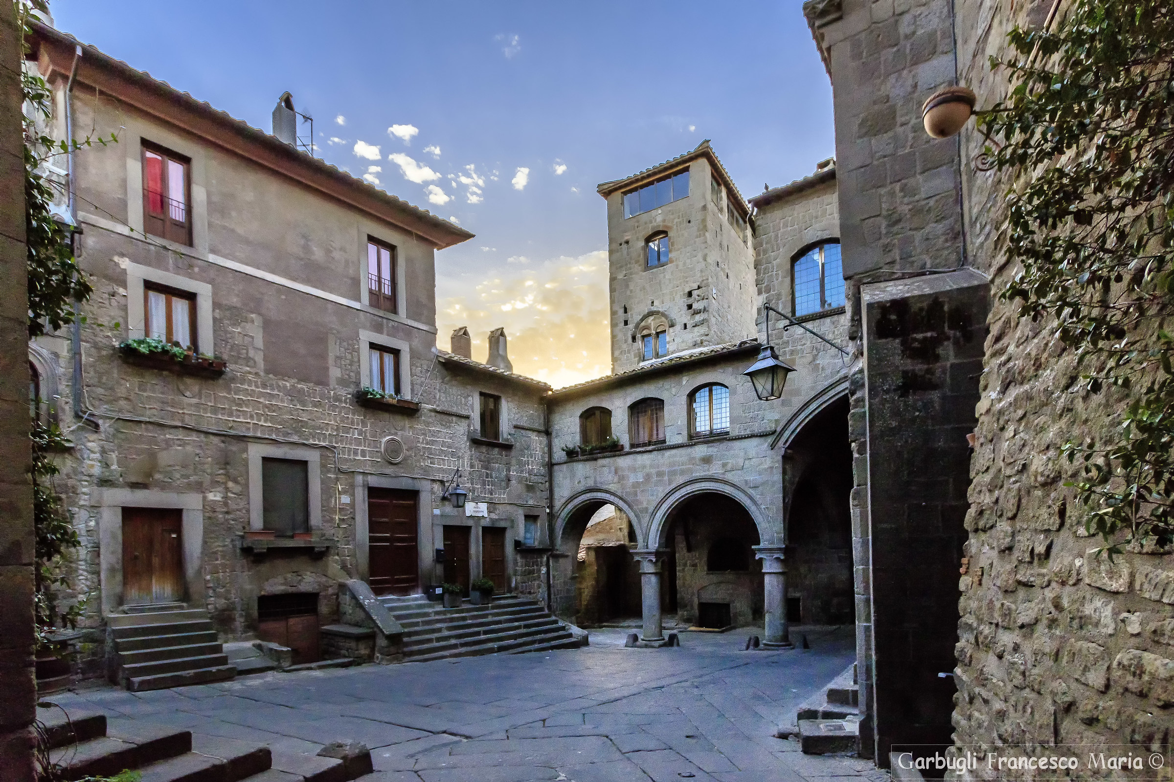 Medieval square in Viterbo
