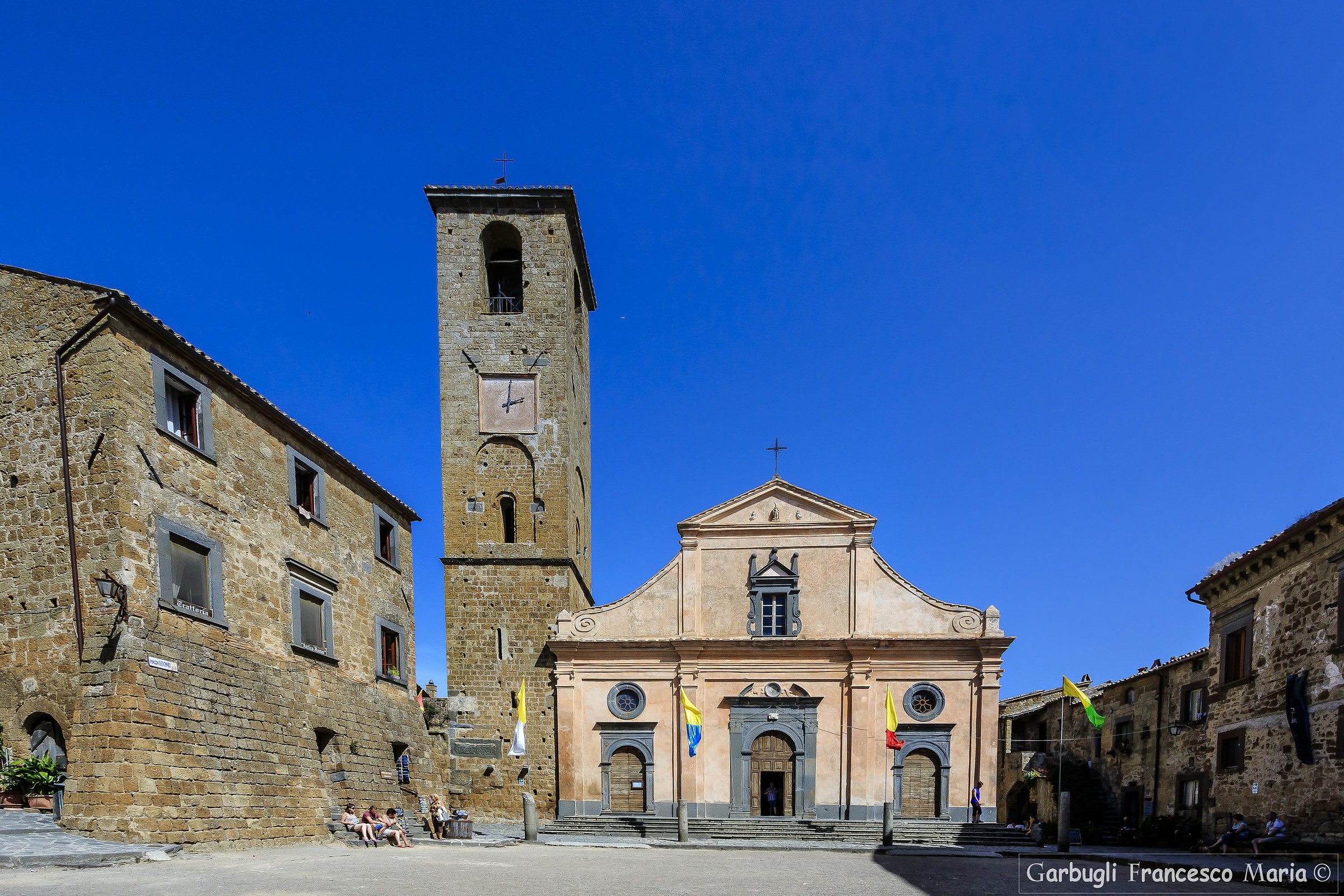 Central square of Civita di Bagnoregio