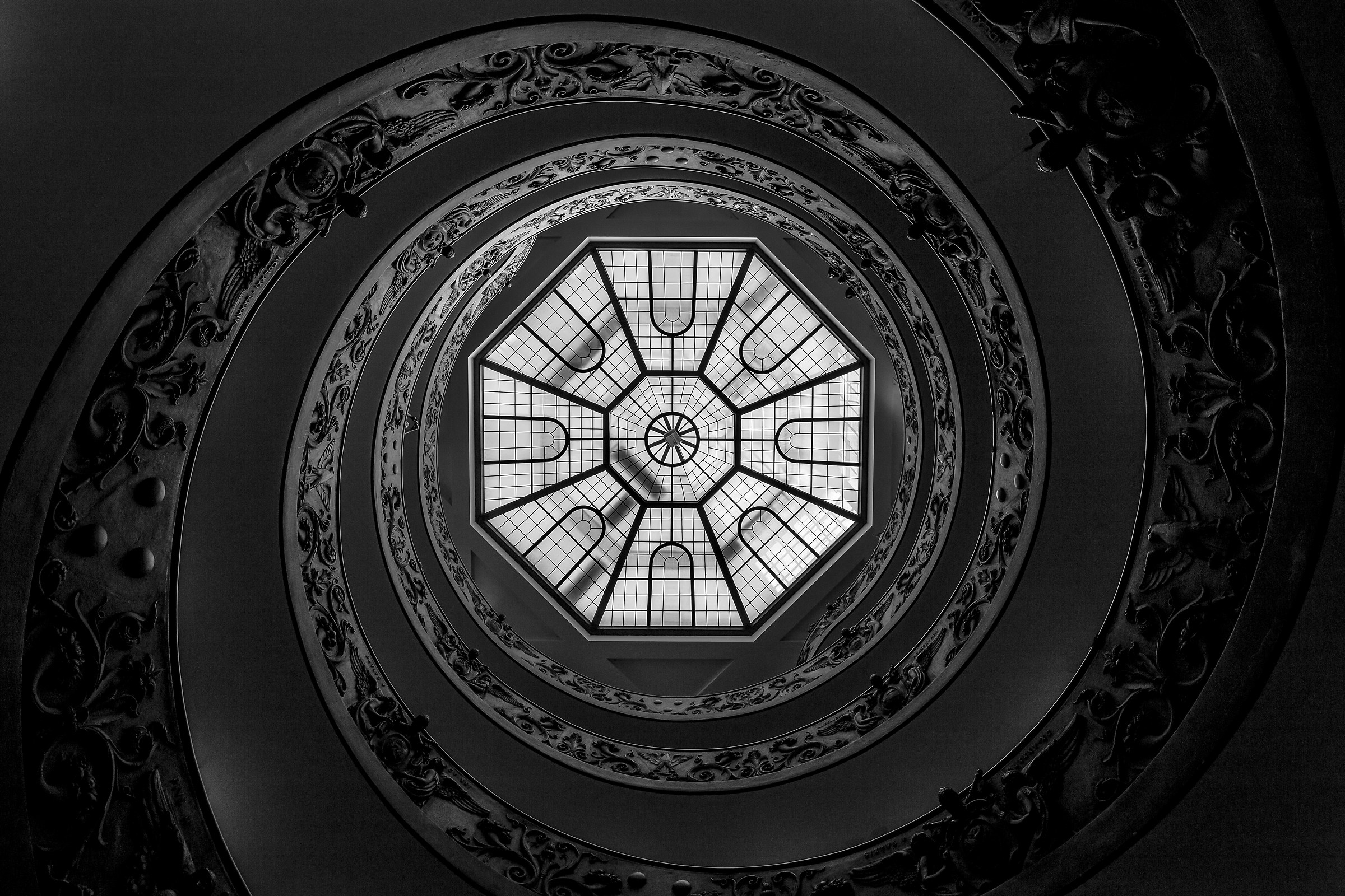 Scala Dei Vatican Museums, from below (n ° 2)