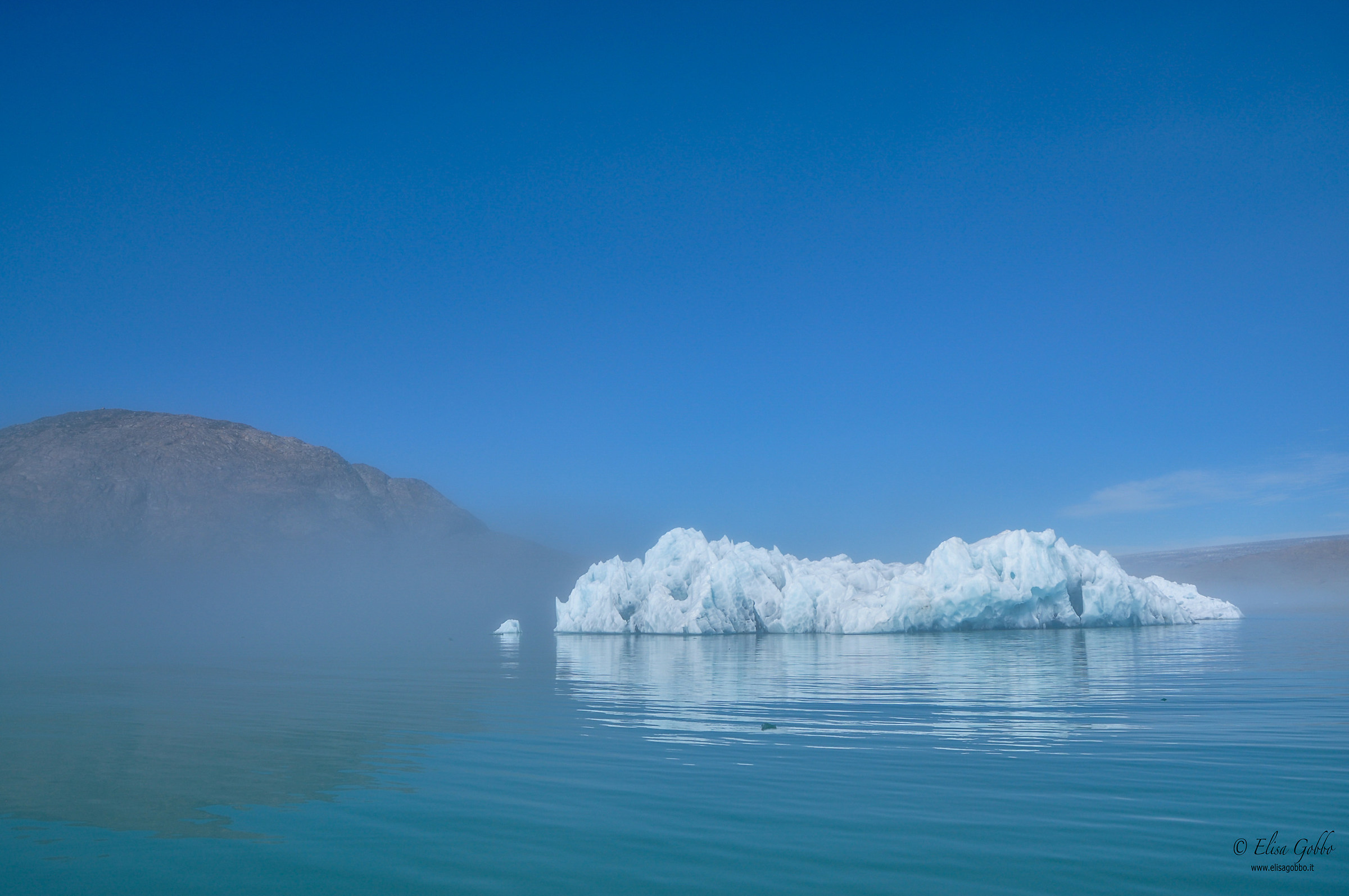 lone-Greenland Iceberg