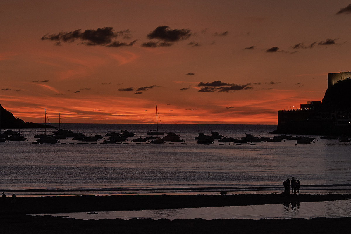 Tramonto sulla Baia della Concha