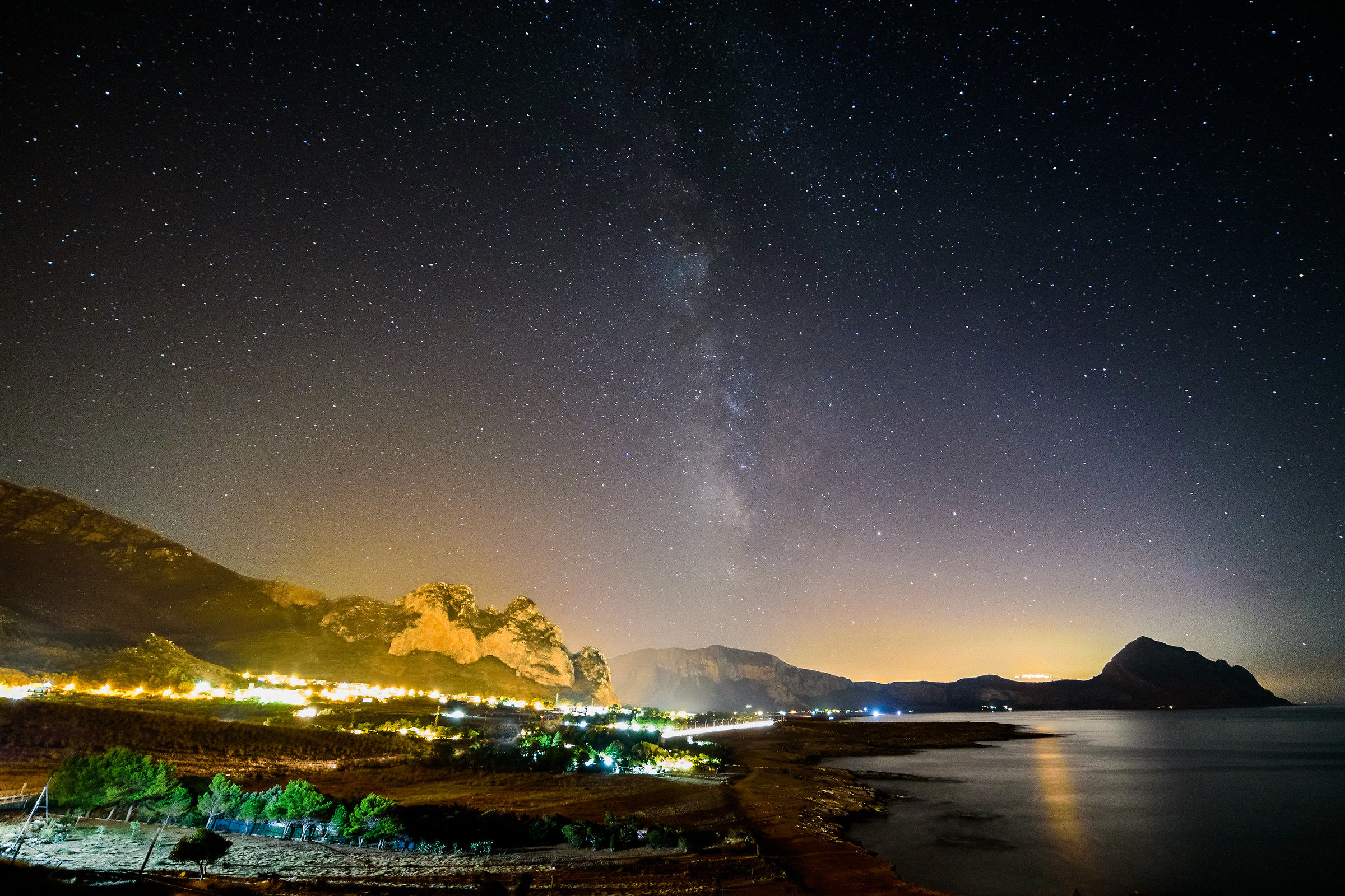 Primo esperimento con la Via Lattea