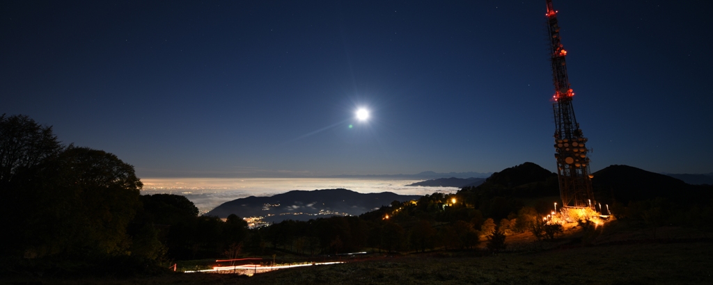 on the mountains, waiting for the dawn