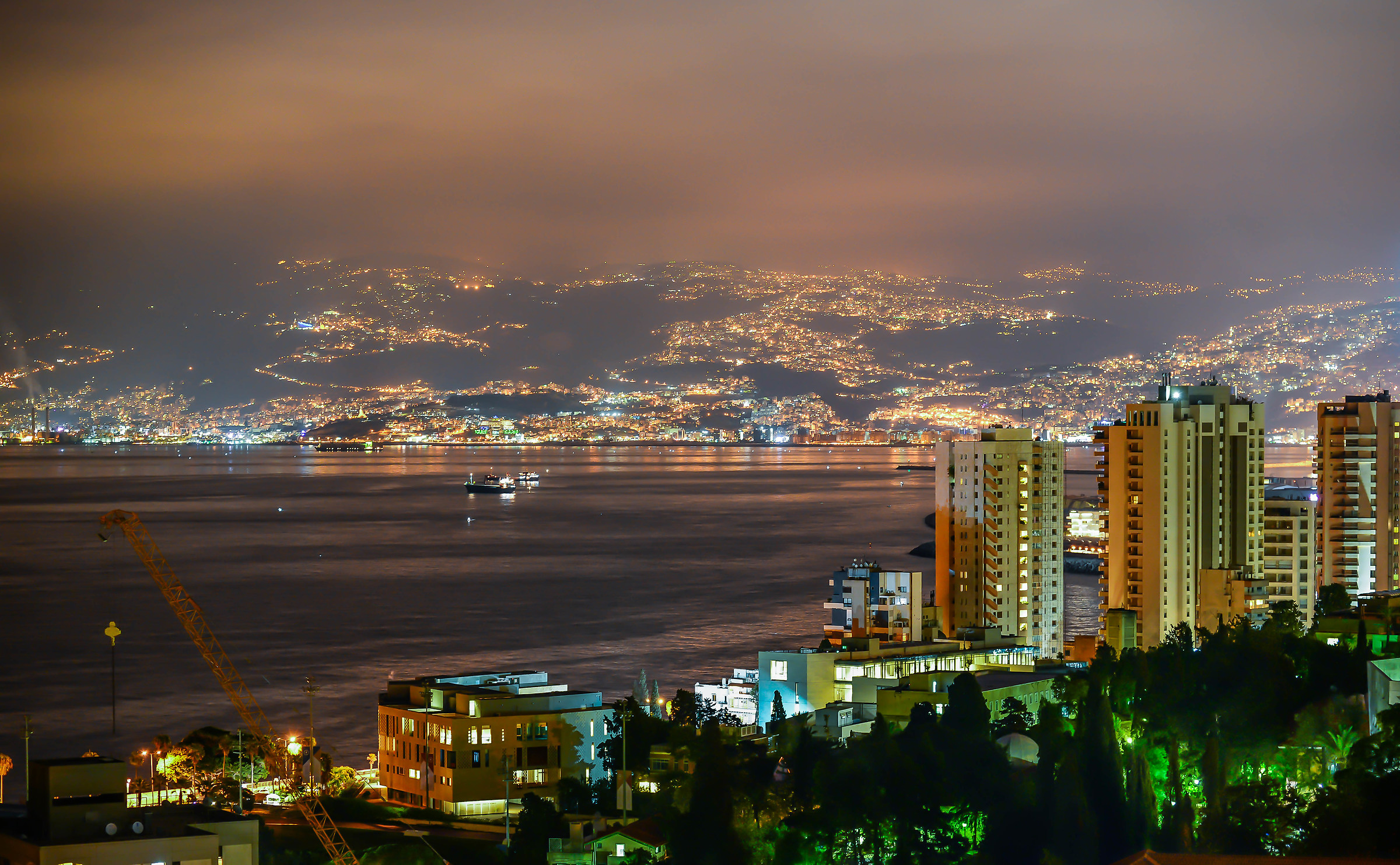 Colpi di notte della città Centro