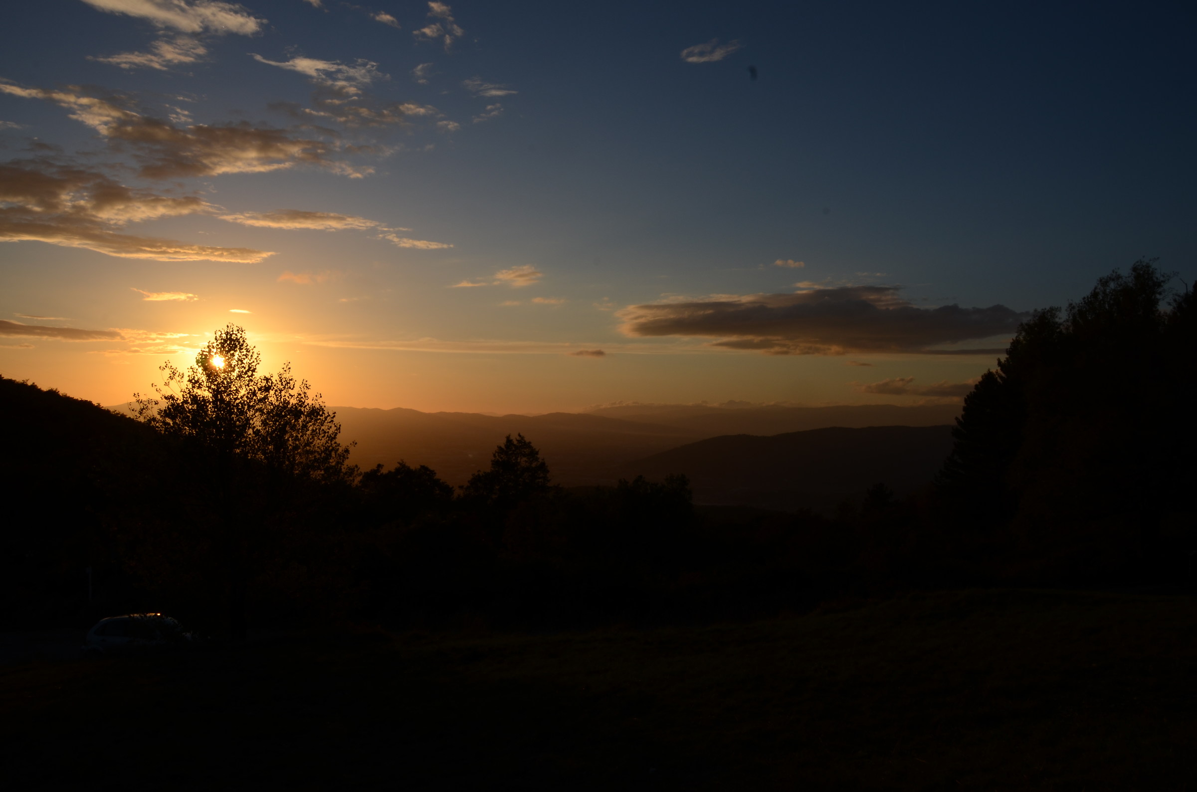 Tramonto sul monte Morello