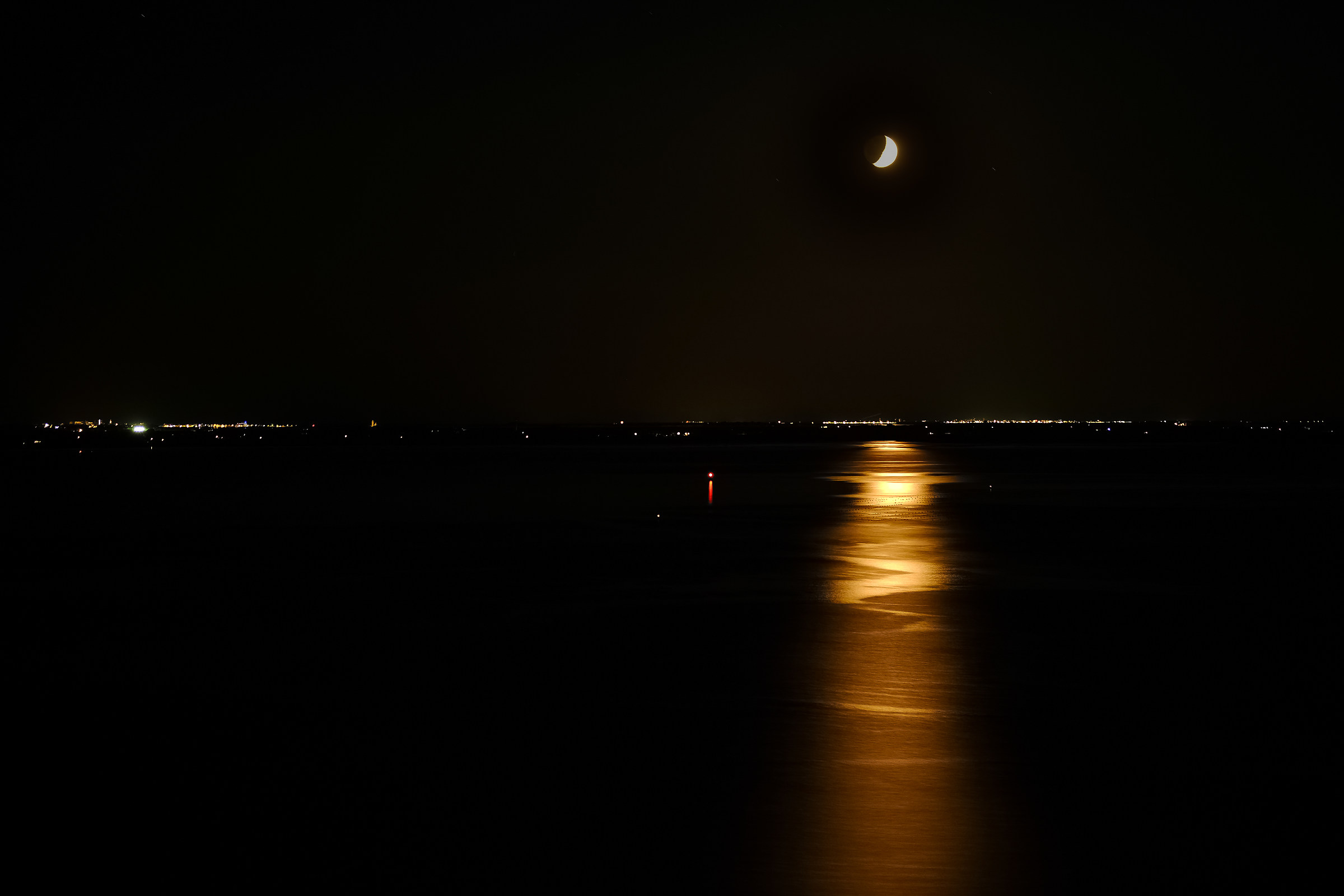 Waves in the moonlight