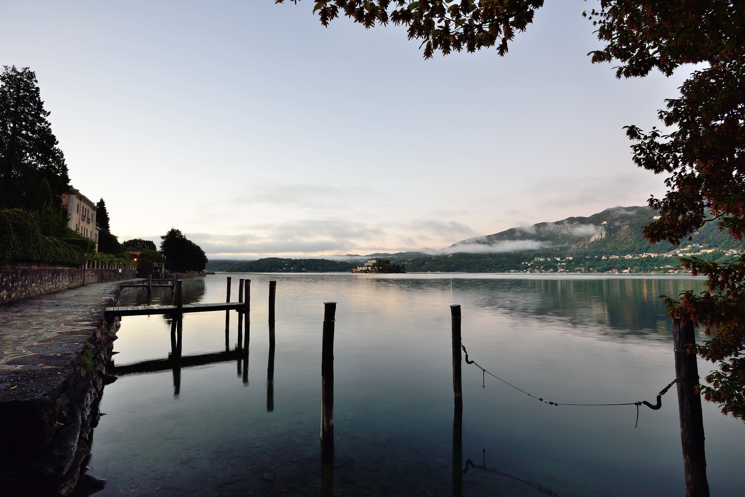 Lago d'Orta and San Giulio island in the background