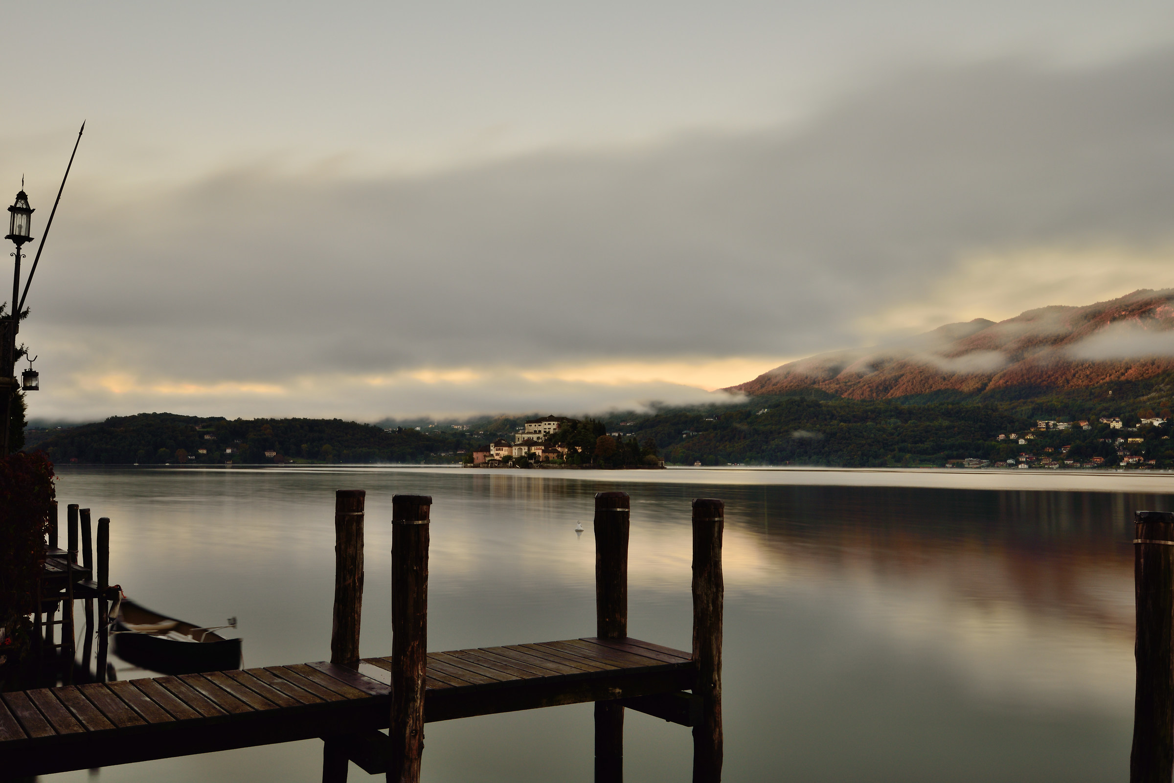 Lago d'Orta and San Giulio island in the background
