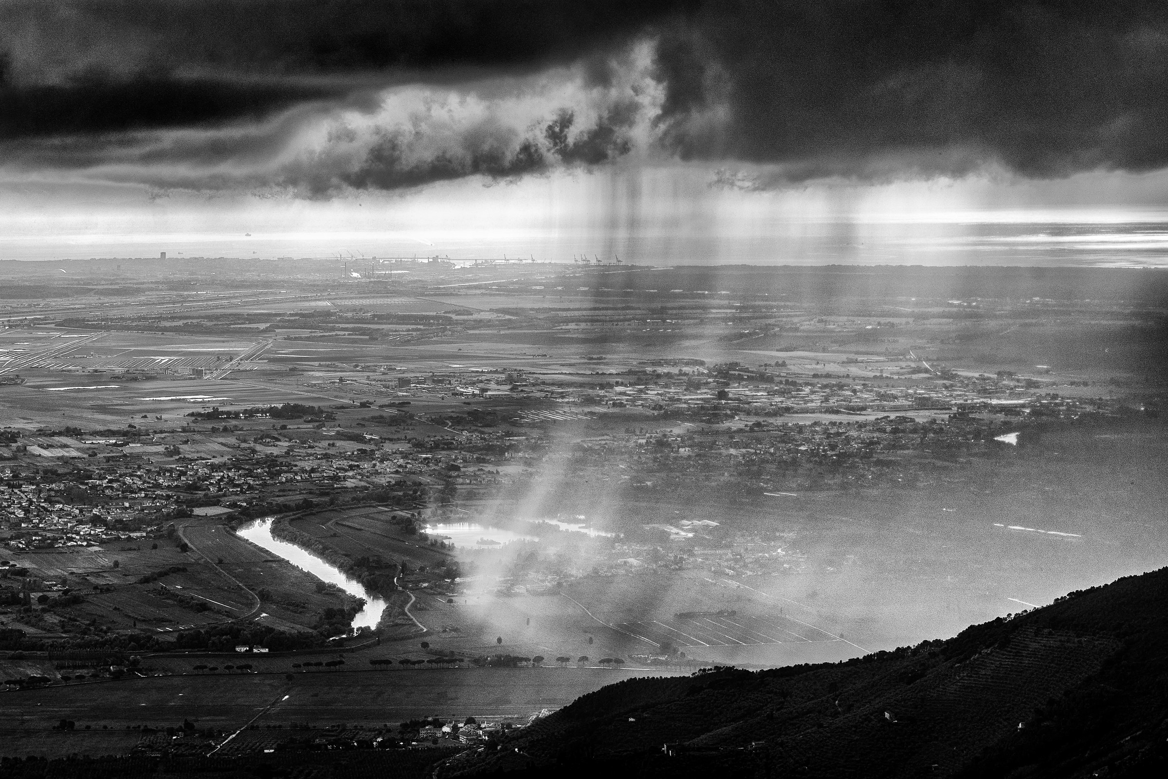 The advance of the rain